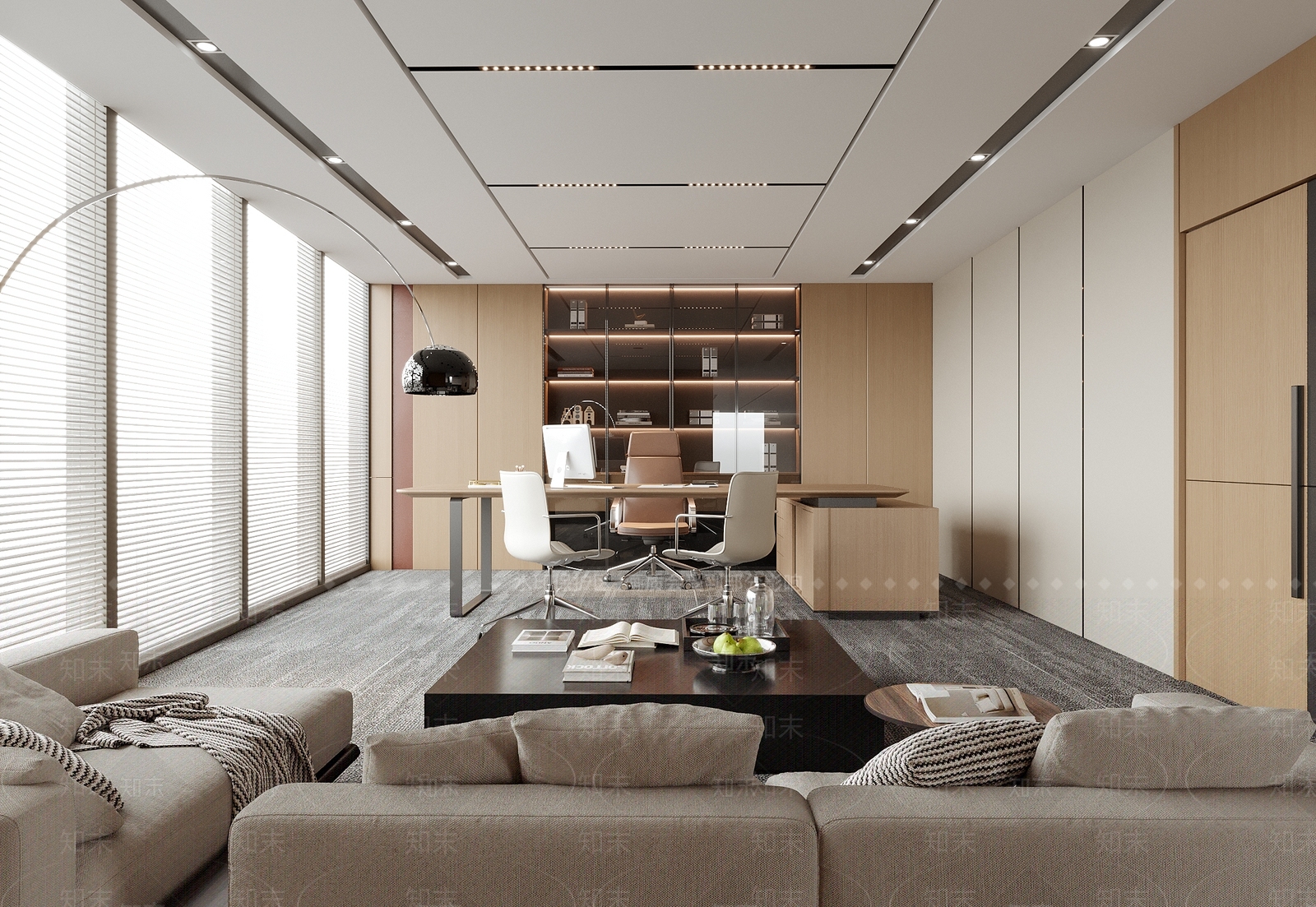 现代经理办公室SU模型下载【ID:1199629985】