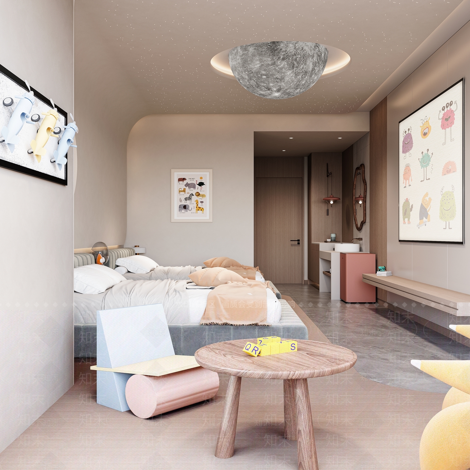 现代民宿3D模型下载【ID:1199630802】