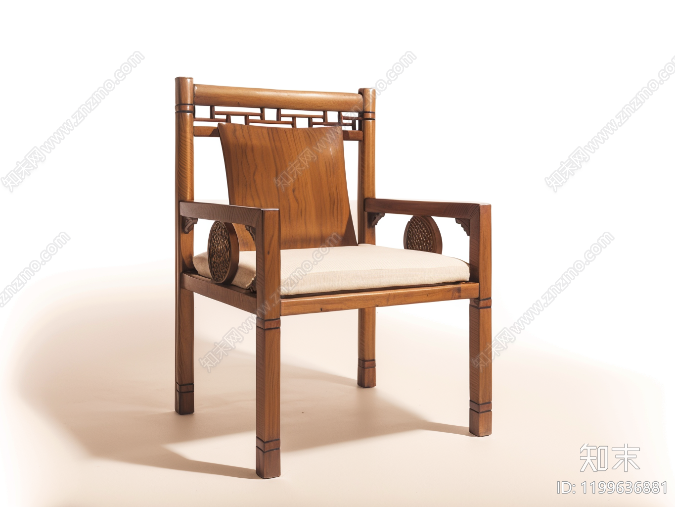 中式新中式沙发凳SU模型下载【ID:1199636881】