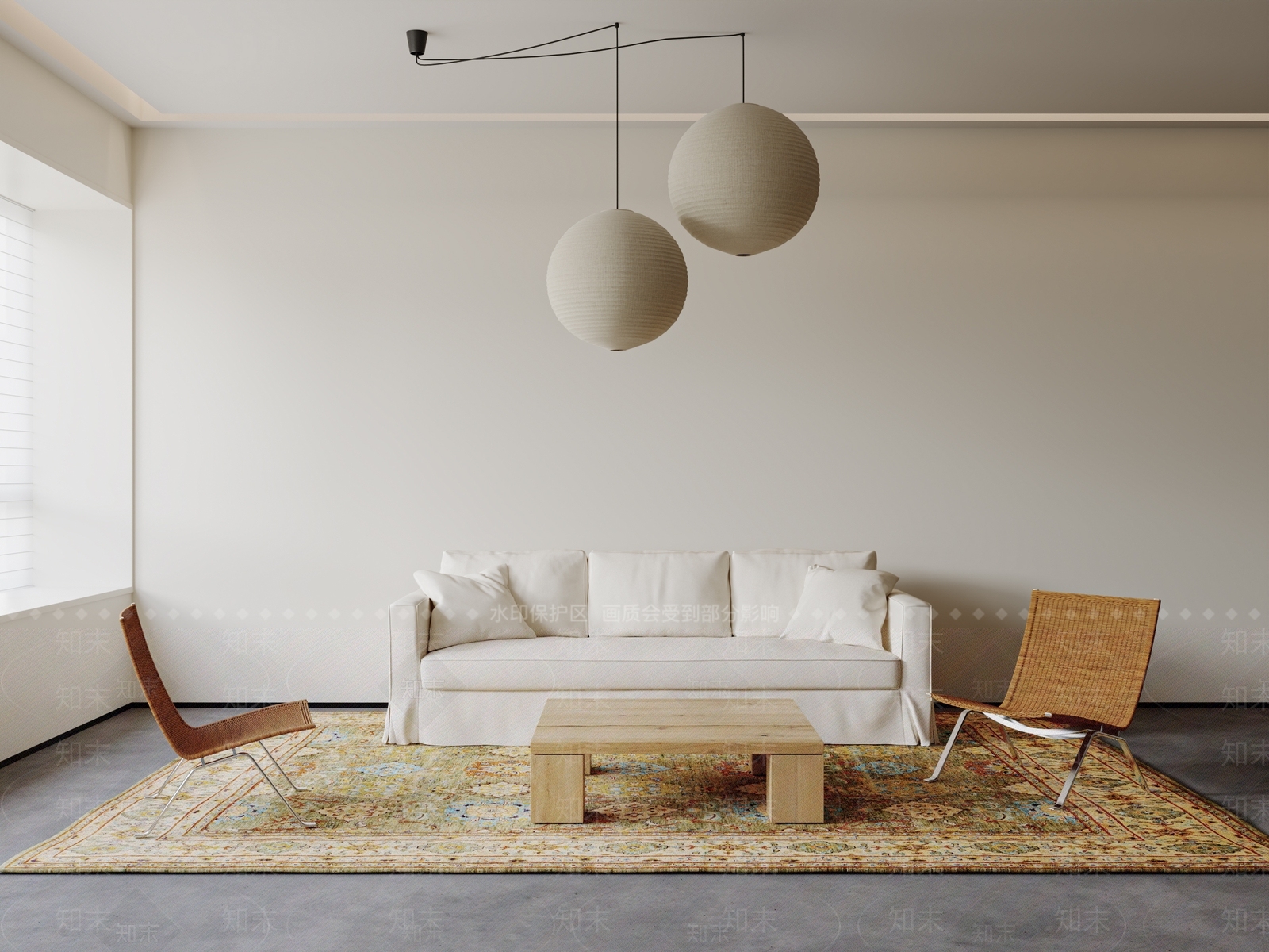 极简沙发组合SU模型下载【ID:1199638291】