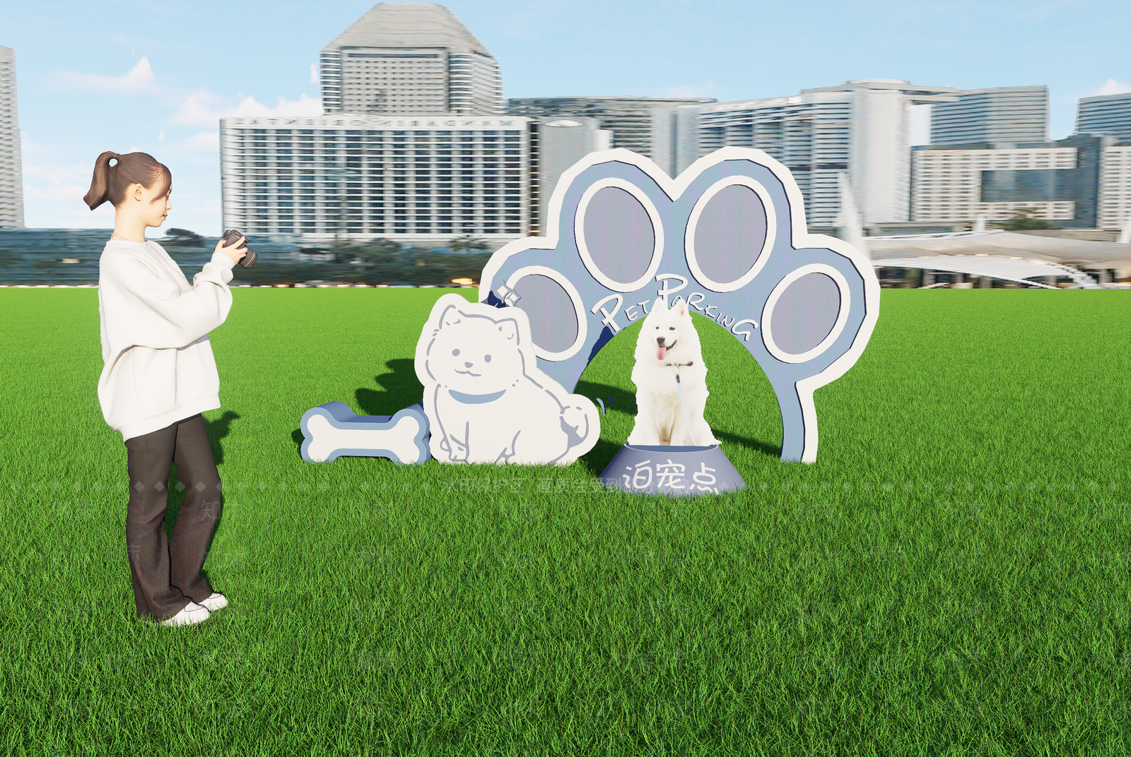 现代其他景观小品SU模型下载【ID:1199639344】