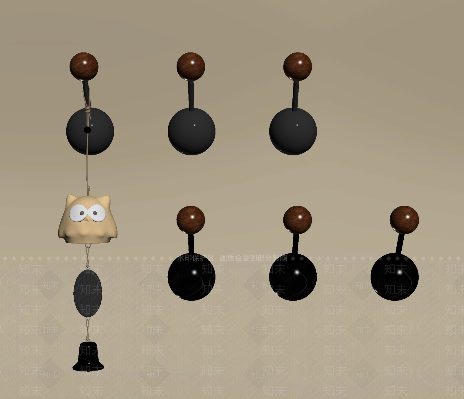 中古挂钩SU模型下载【ID:1199644439】