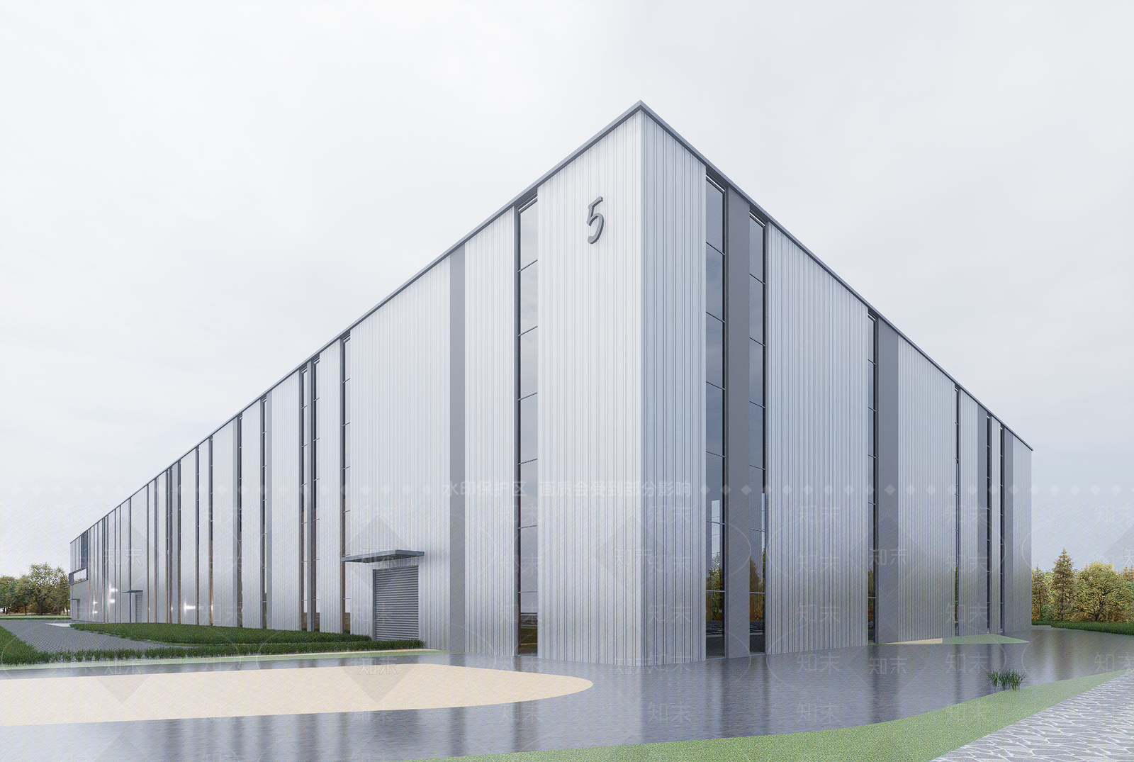 现代厂房SU模型下载【ID:1199644588】