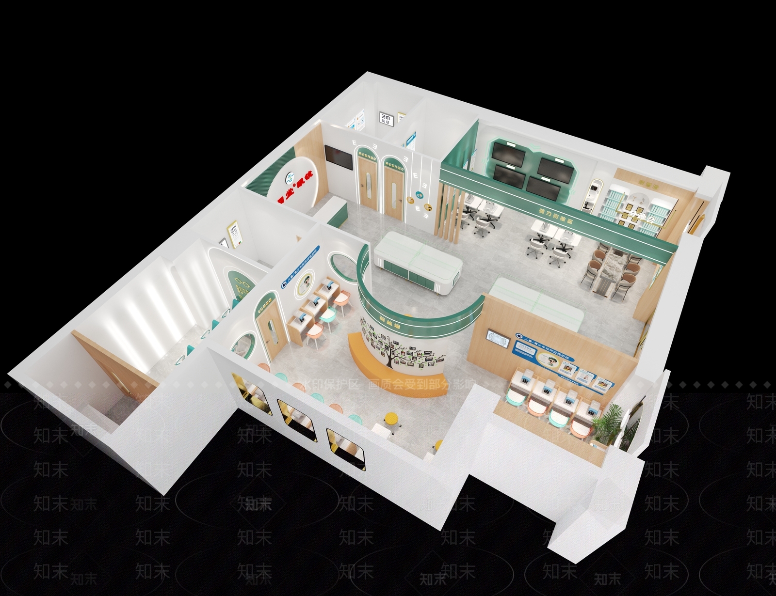 现代眼镜店3D模型下载【ID:1199646812】
