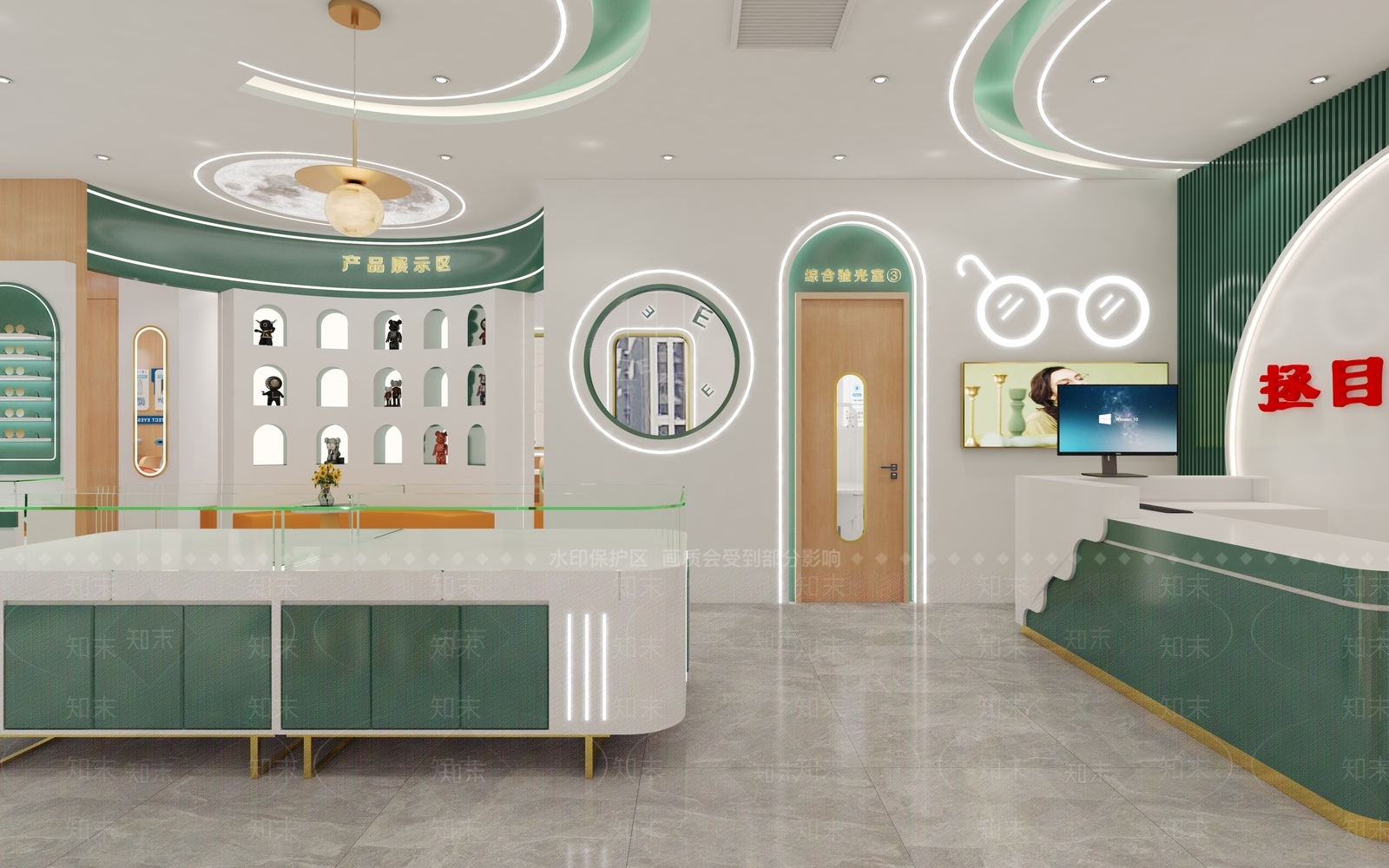 现代眼镜店3D模型下载【ID:1199646812】