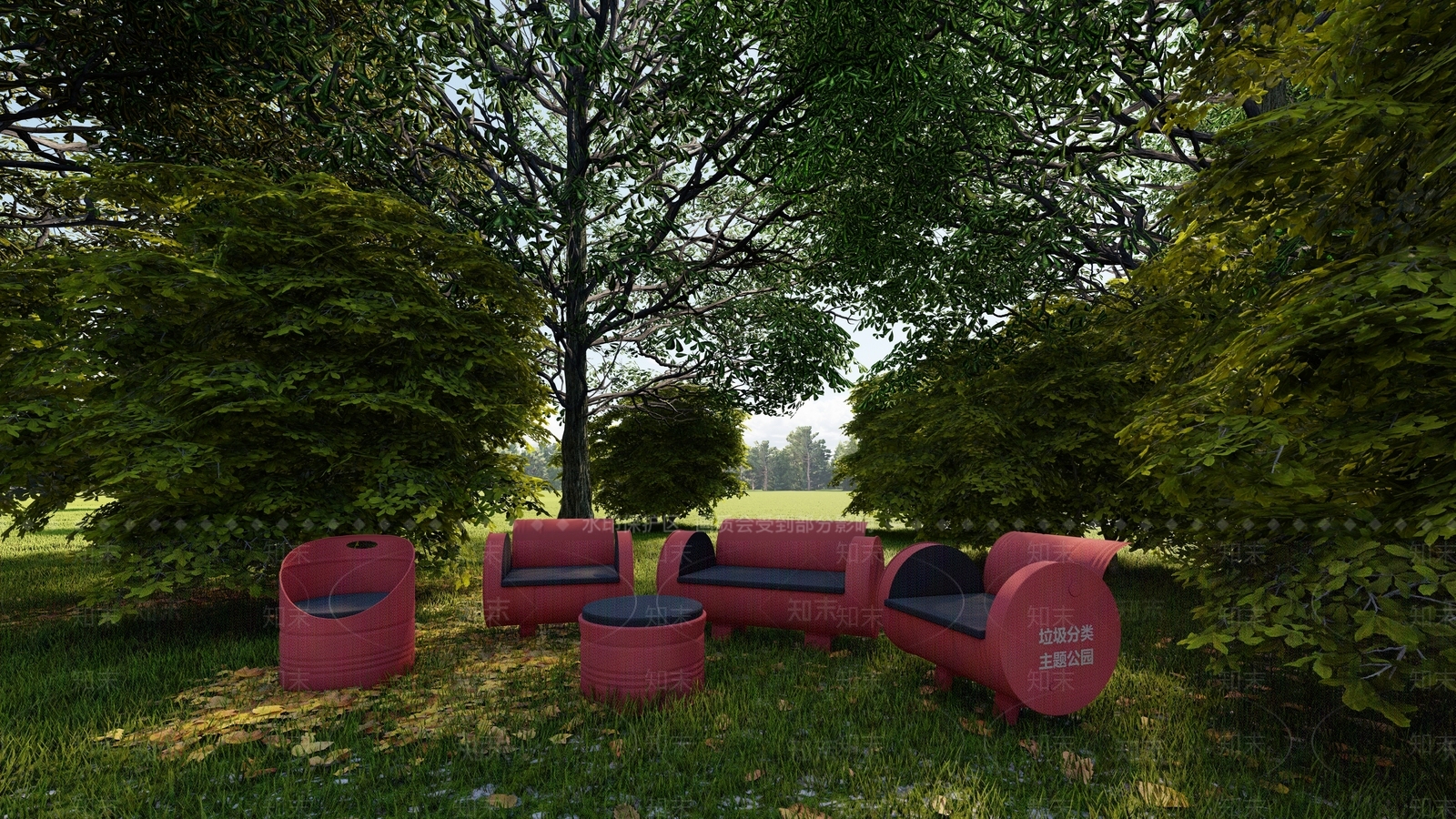 现代景观座椅SU模型下载【ID:1199650882】