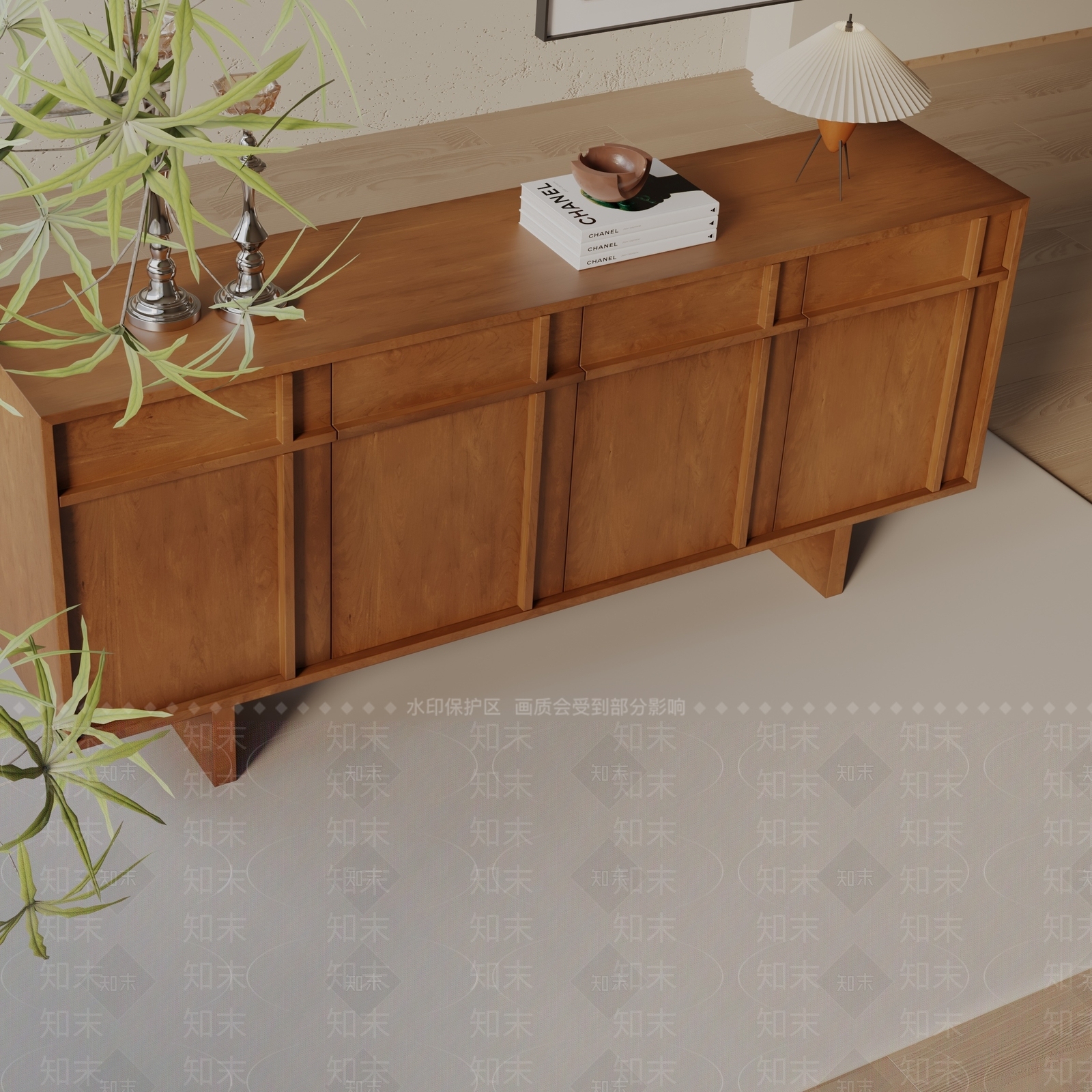 现代玄关柜3D模型下载【ID:1199654131】