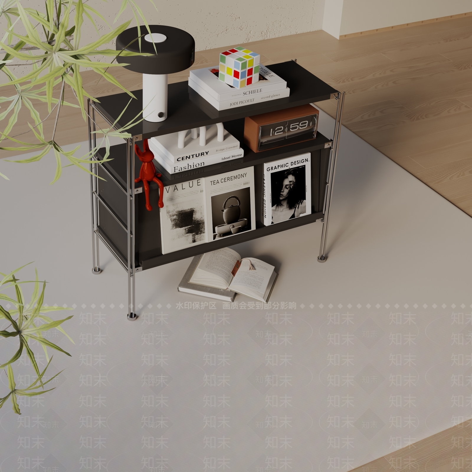 现代玄关柜3D模型下载【ID:1199654813】