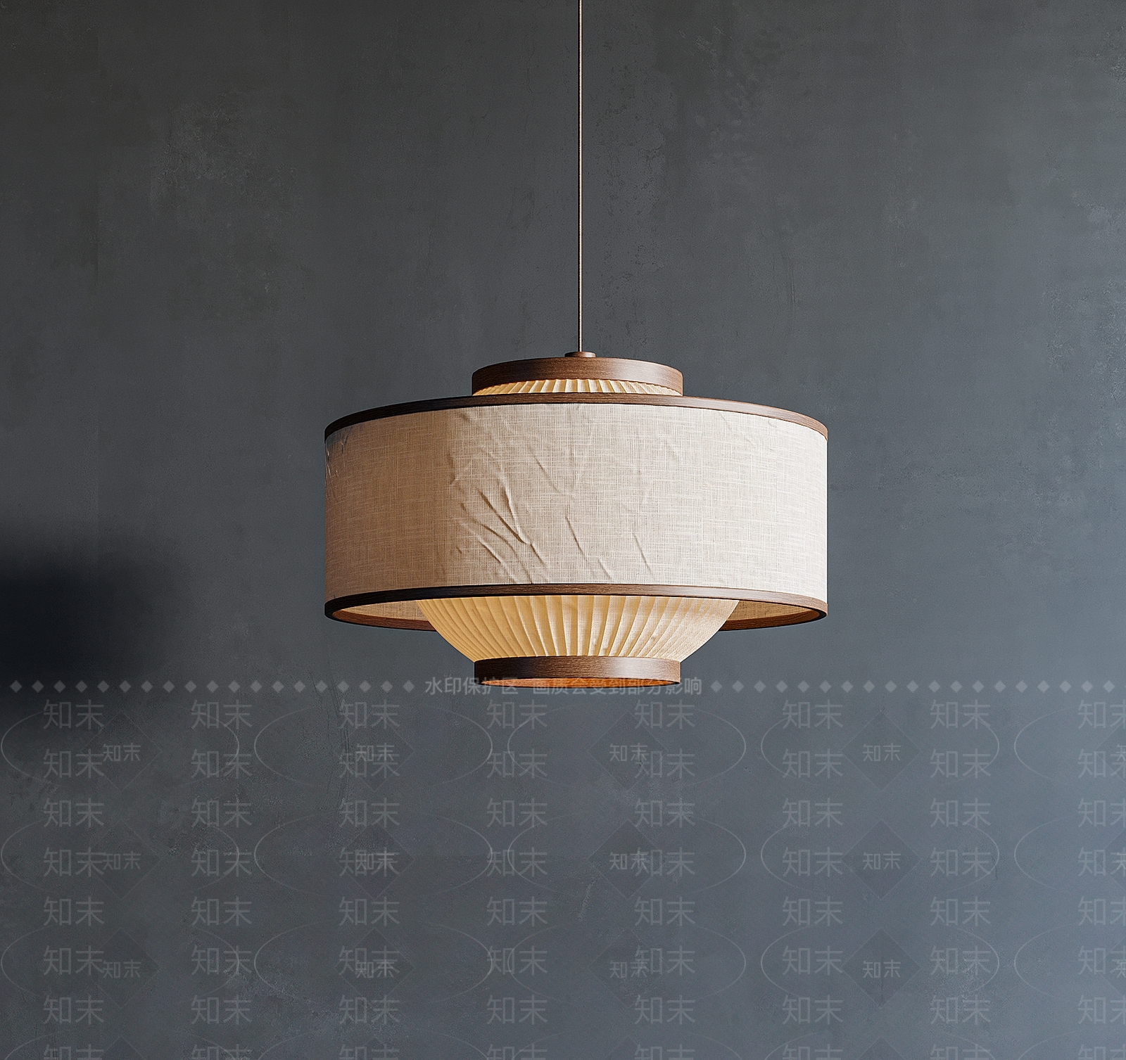 新中式禅意吊灯3D模型下载【ID:1199655043】