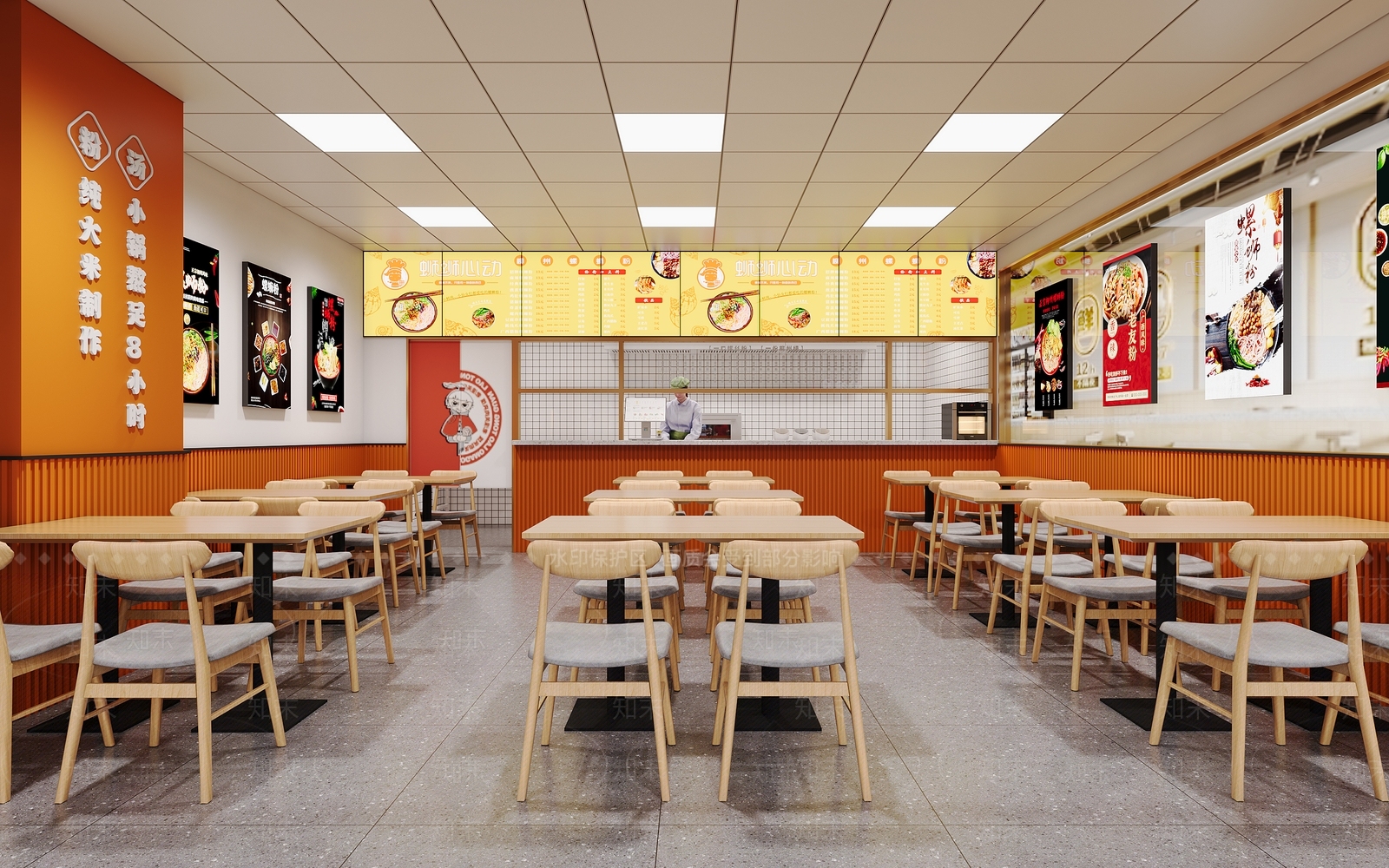 现代其他餐饮空间3D模型下载【ID:1199662404】