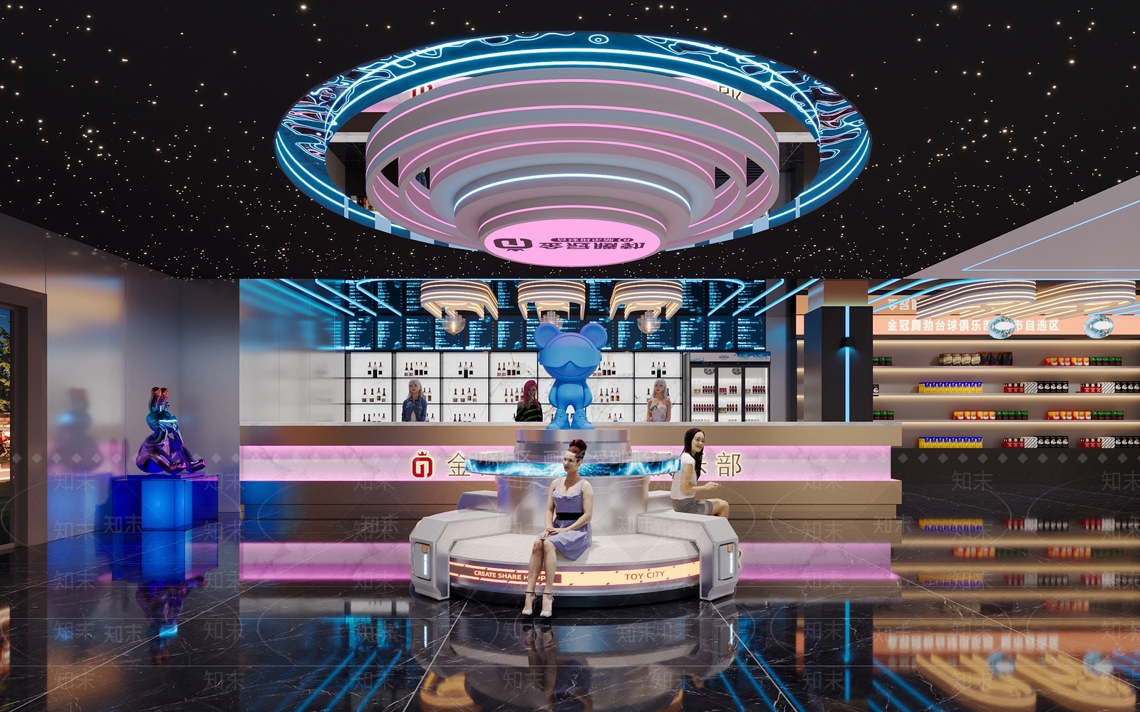 现代台球室3D模型下载【ID:1199667790】