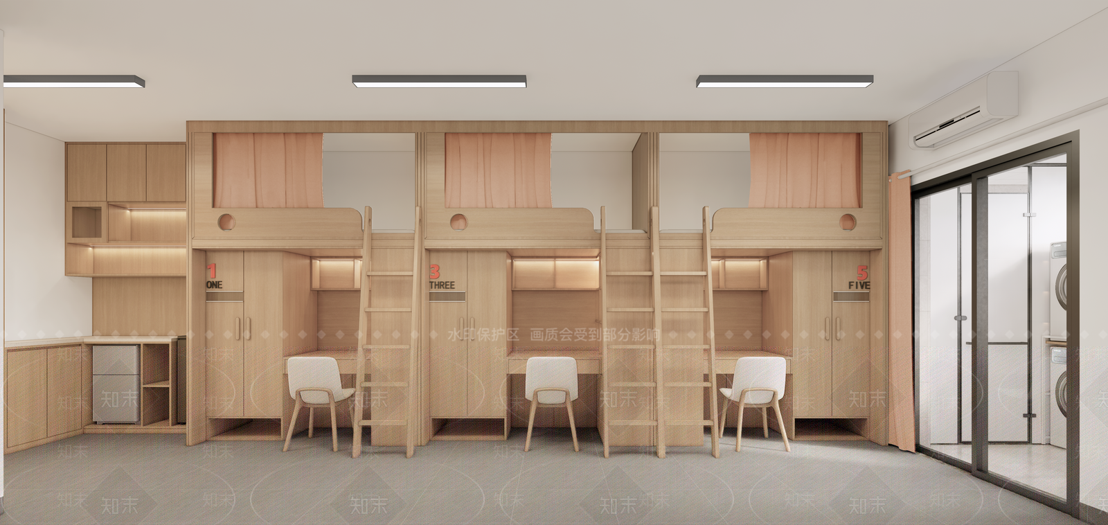 现代宿舍SU模型下载【ID:1199668840】