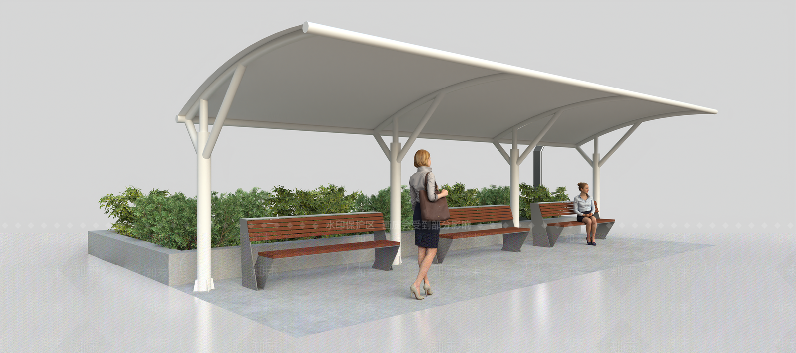 现代遮阳伞SU模型下载【ID:1200626483】