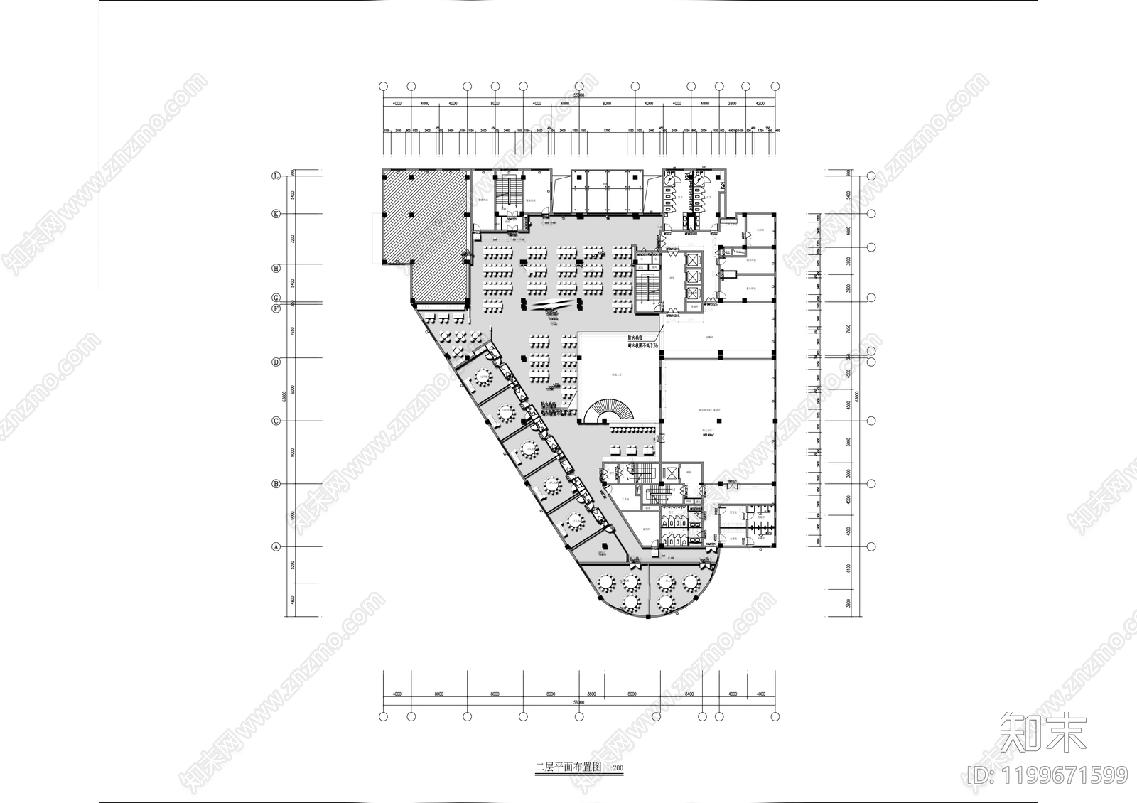 现代会所cad施工图下载【ID:1199671599】