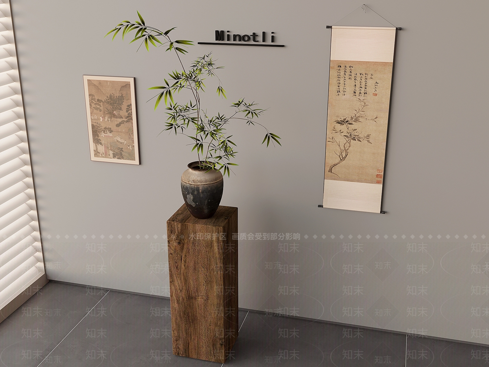 中古花架3D模型下载【ID:1199672014】