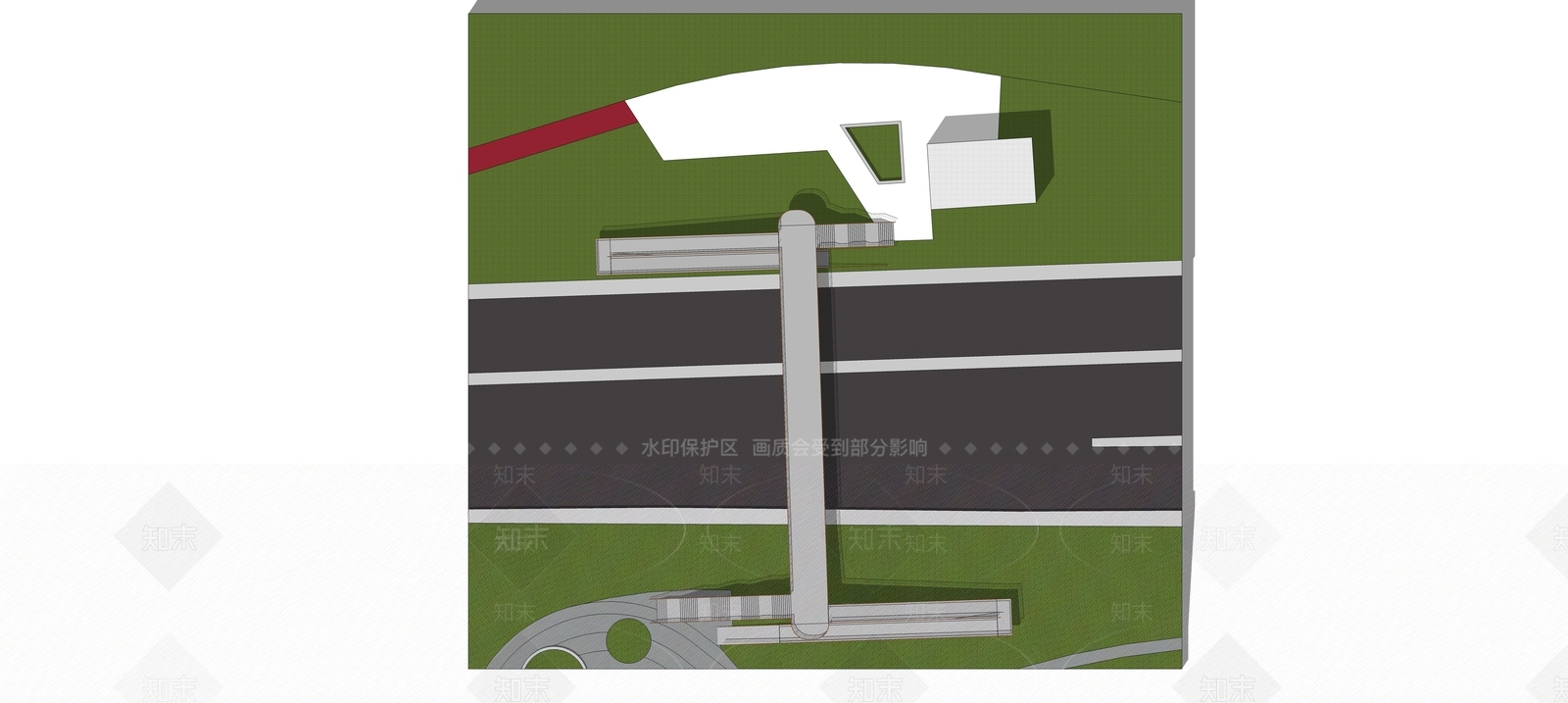 现代天桥SU模型下载【ID:1199674354】