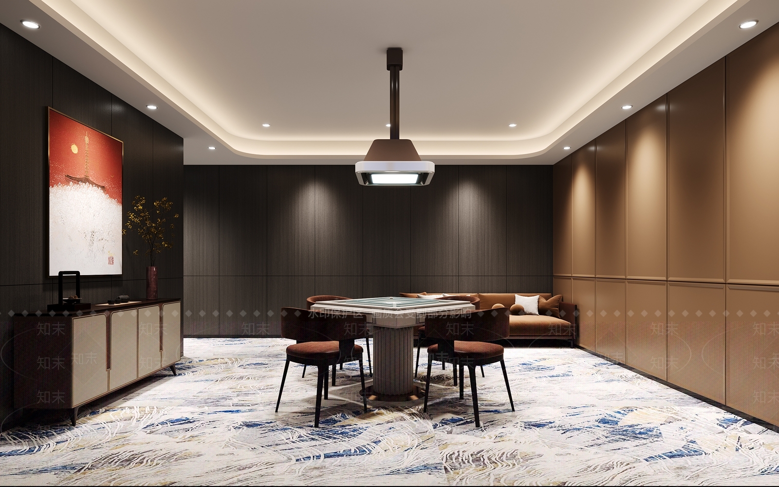 现代台球室3D模型下载【ID:1199676583】