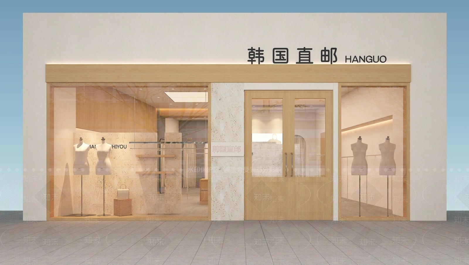 现代中古服装店3D模型下载【ID:1199676331】