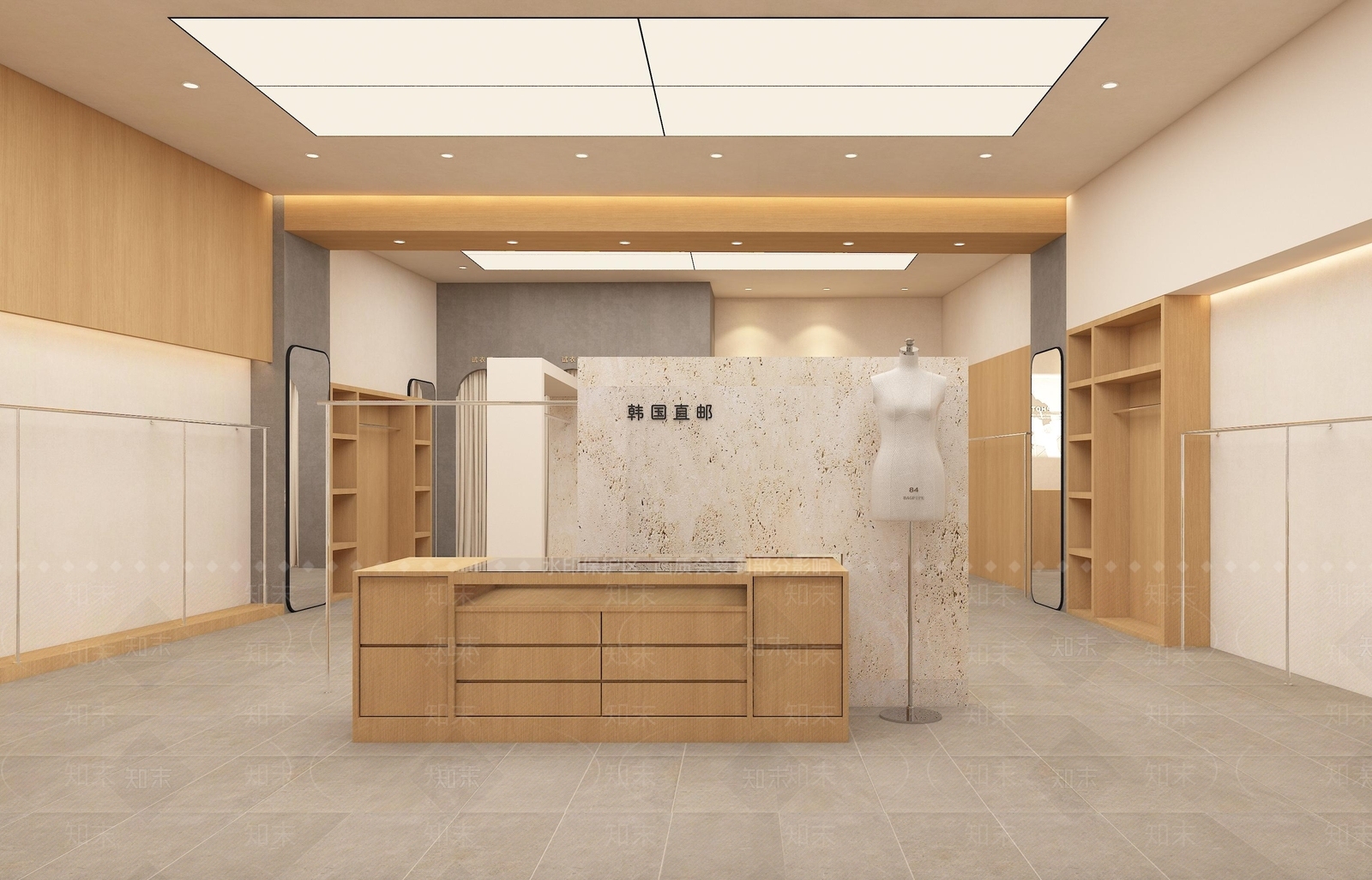 现代中古服装店3D模型下载【ID:1199676331】