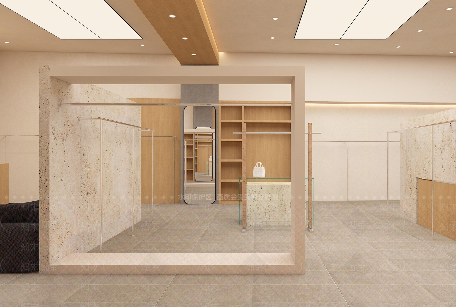 现代中古服装店3D模型下载【ID:1199676331】