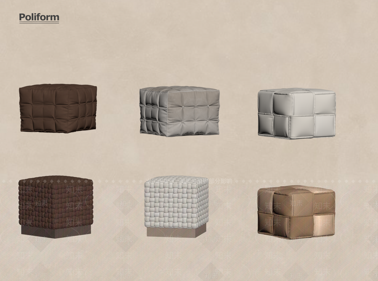 现代其他凳子SU模型下载【ID:1199679551】