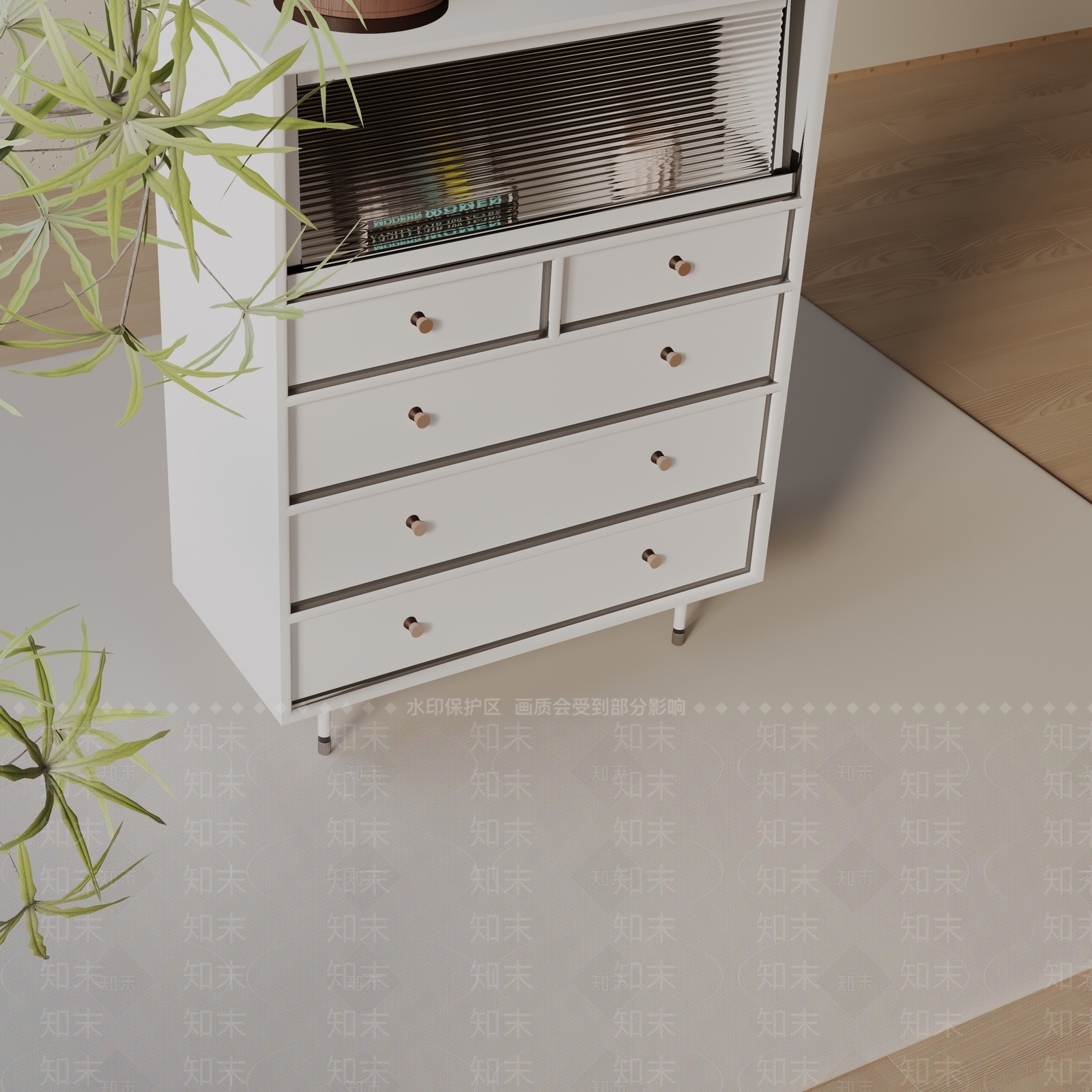 现代玄关柜3D模型下载【ID:1199680934】