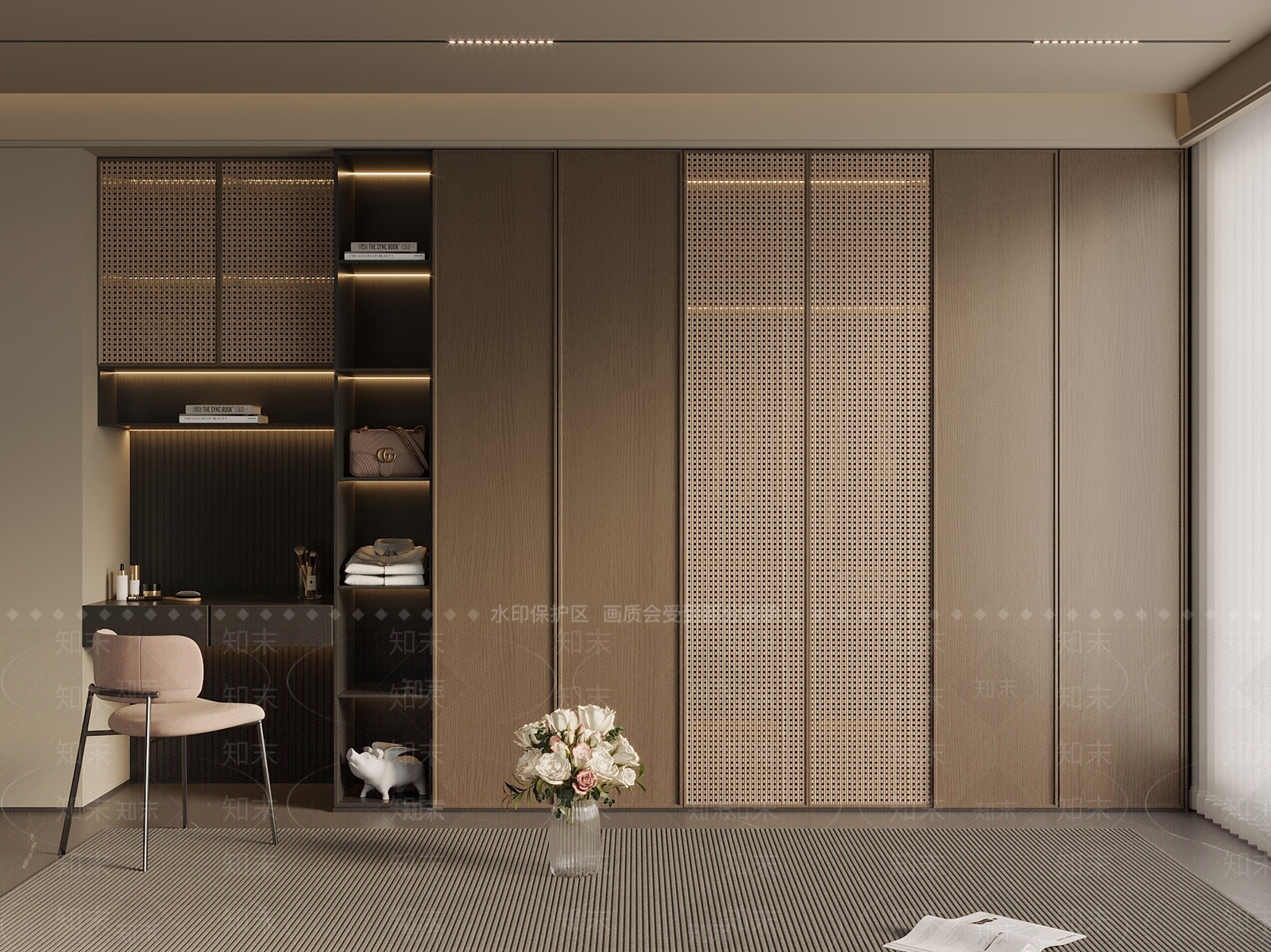 中古新中式衣柜3D模型下载【ID:1199682095】