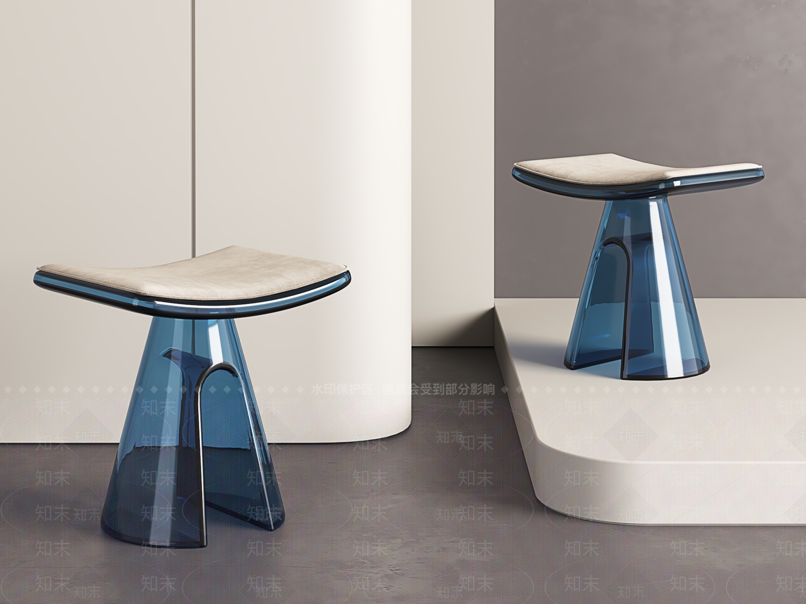 现代简约其他凳子SU模型下载【ID:1199686885】