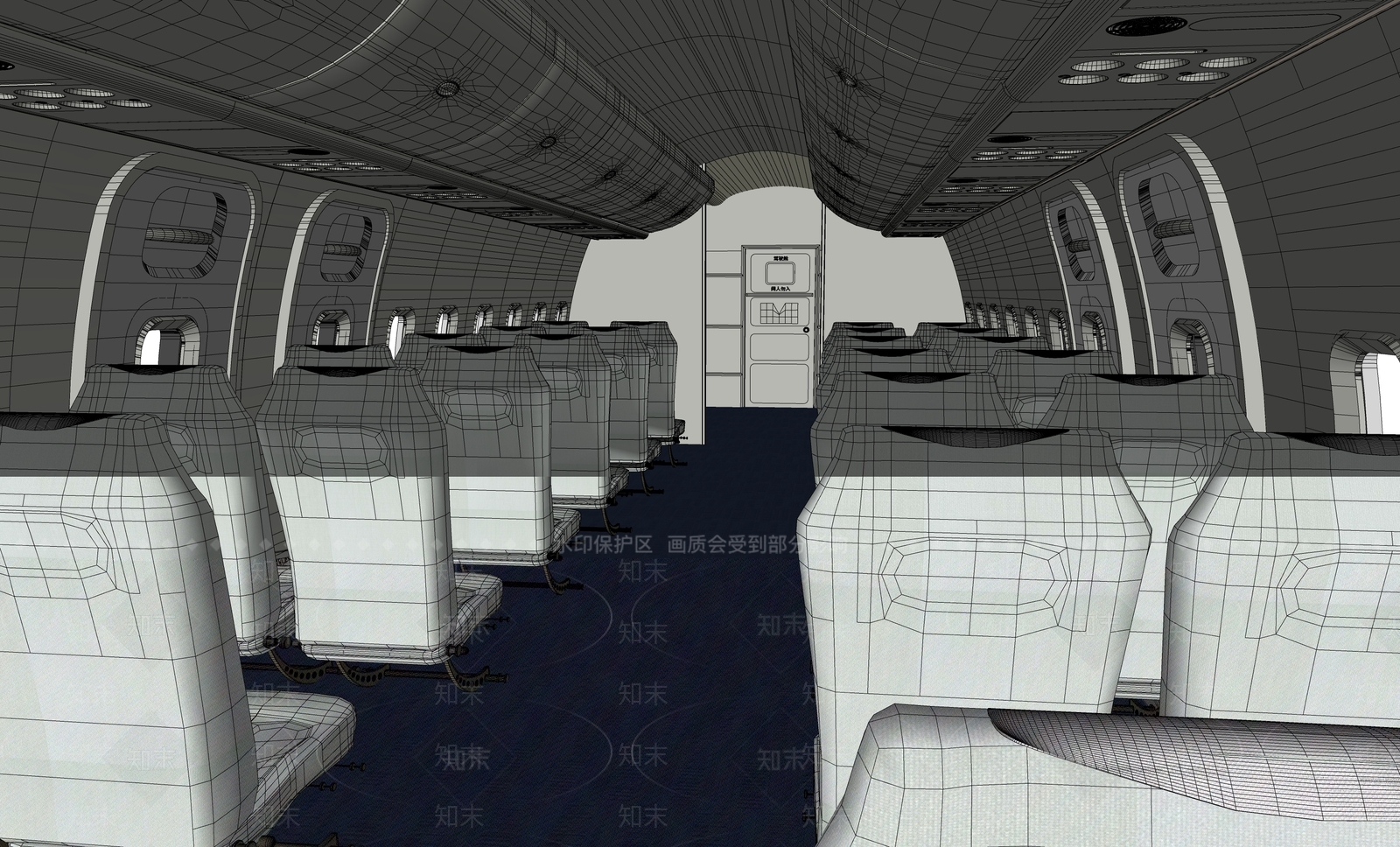 飞机SU模型下载【ID:1199688313】