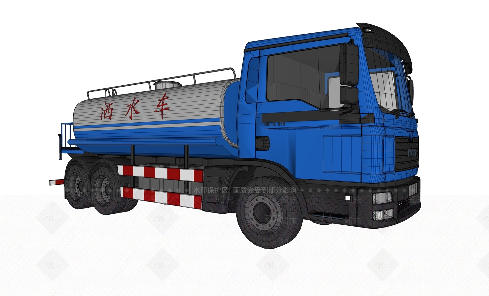 工程车SU模型下载【ID:1199688431】