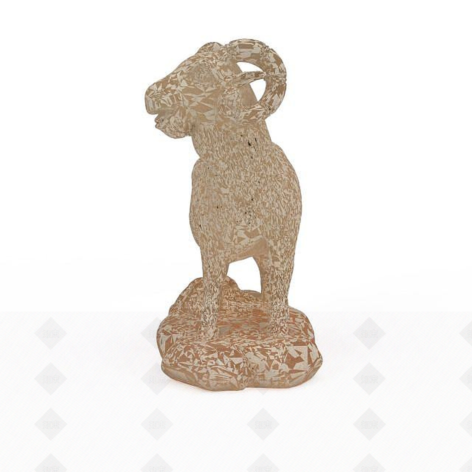现代羊石雕3D模型下载【ID:1199688867】
