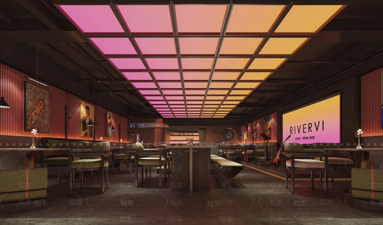 现代工业酒吧3D模型下载【ID:1199690865】