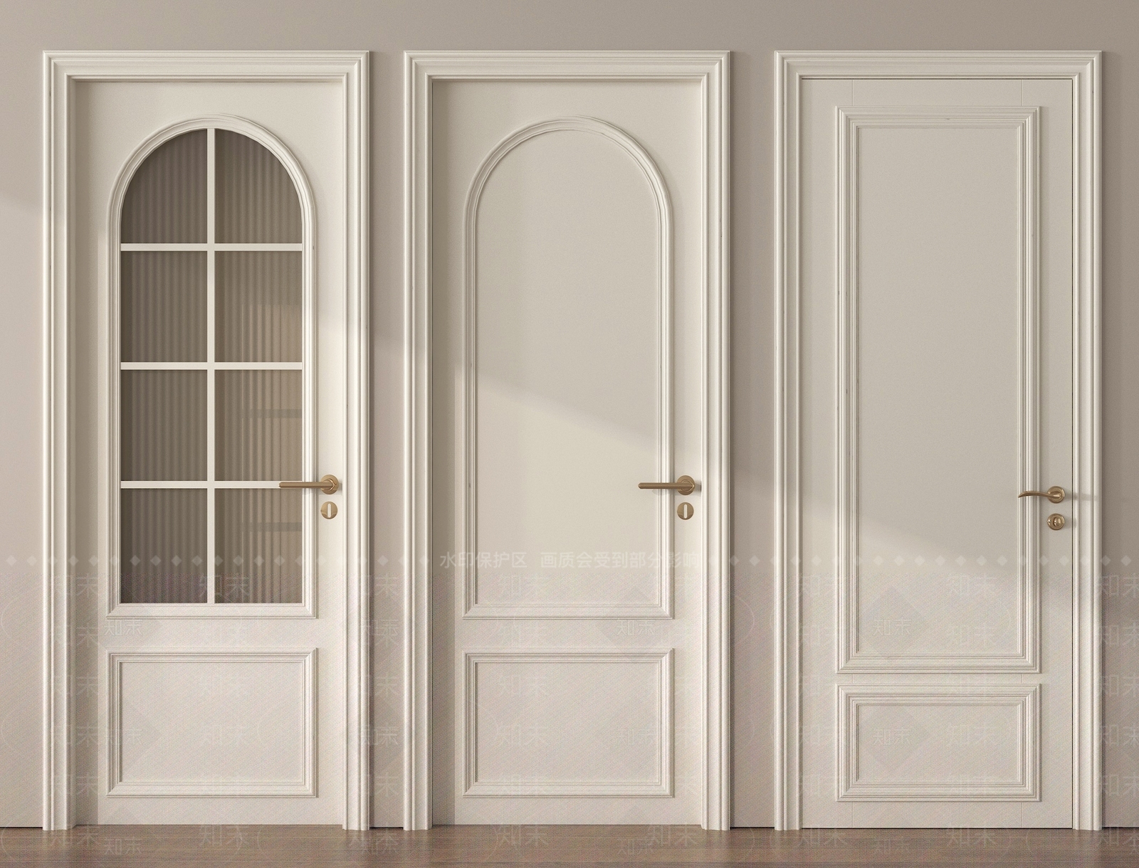 法式单开门3D模型下载【ID:1199691355】