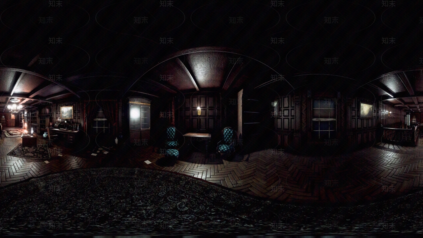 复古室内HDR贴图下载【ID:1199691463】