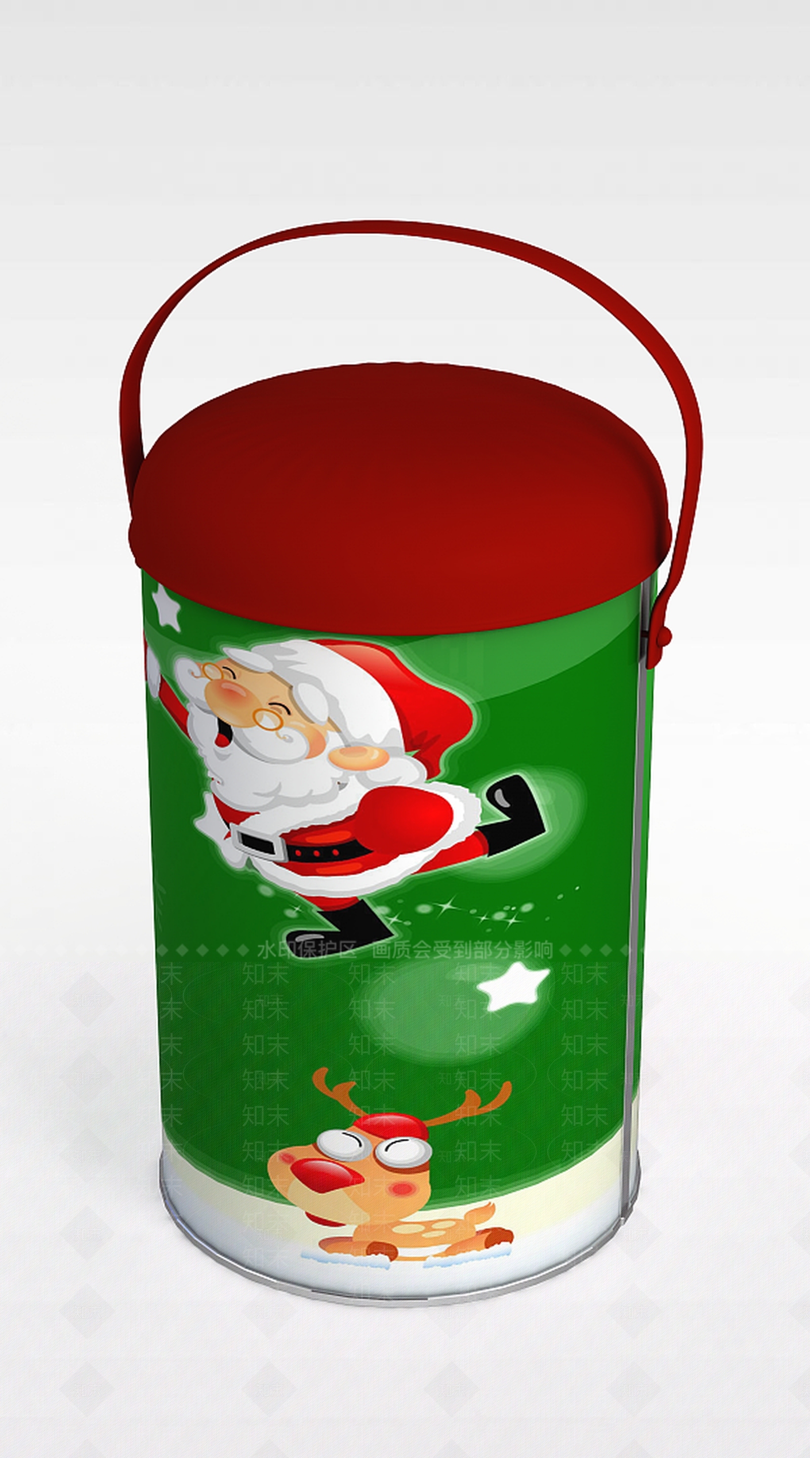 现代圣诞老人保温杯3D模型下载【ID:1199691885】