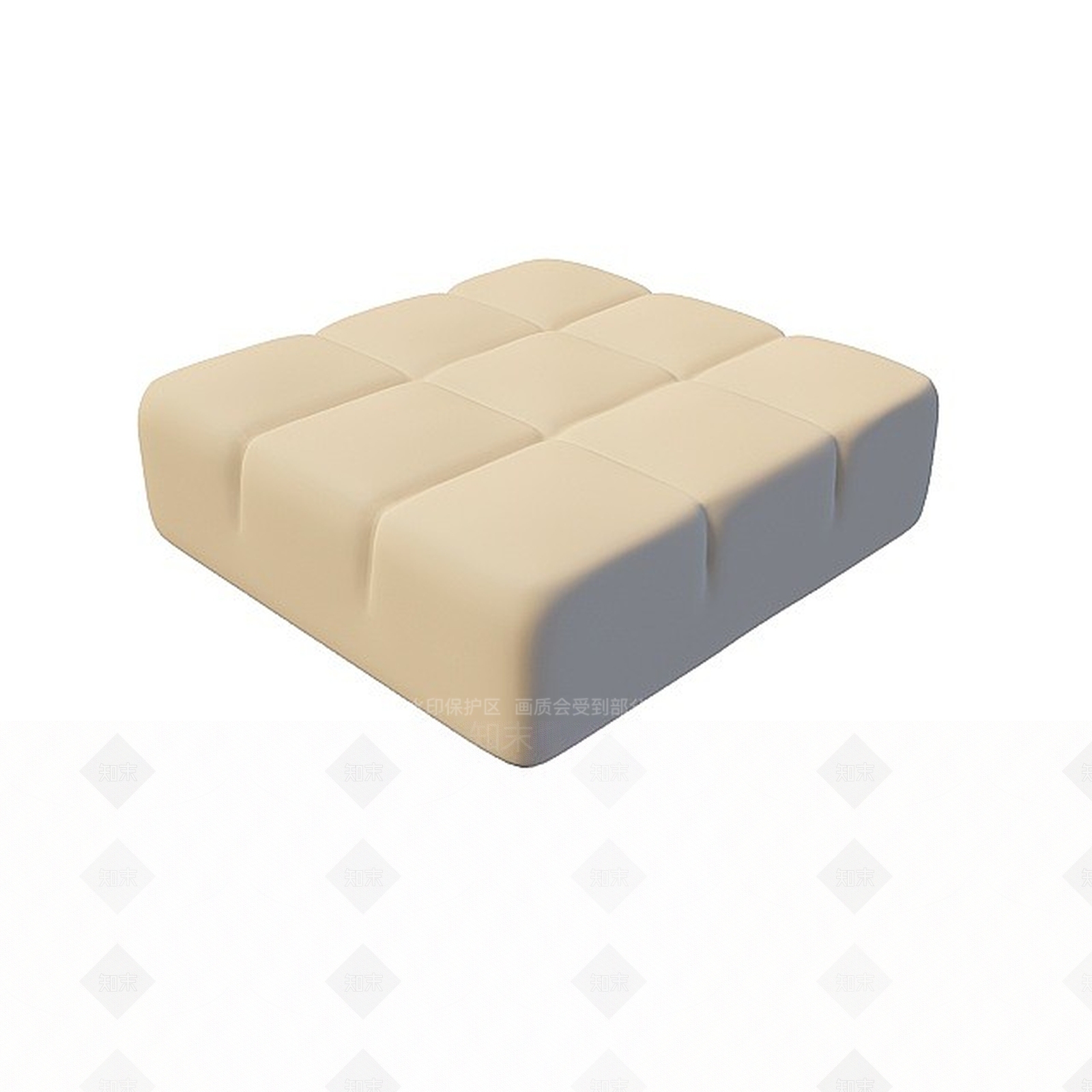 现代韩式沙发凳3D模型下载【ID:1199691989】