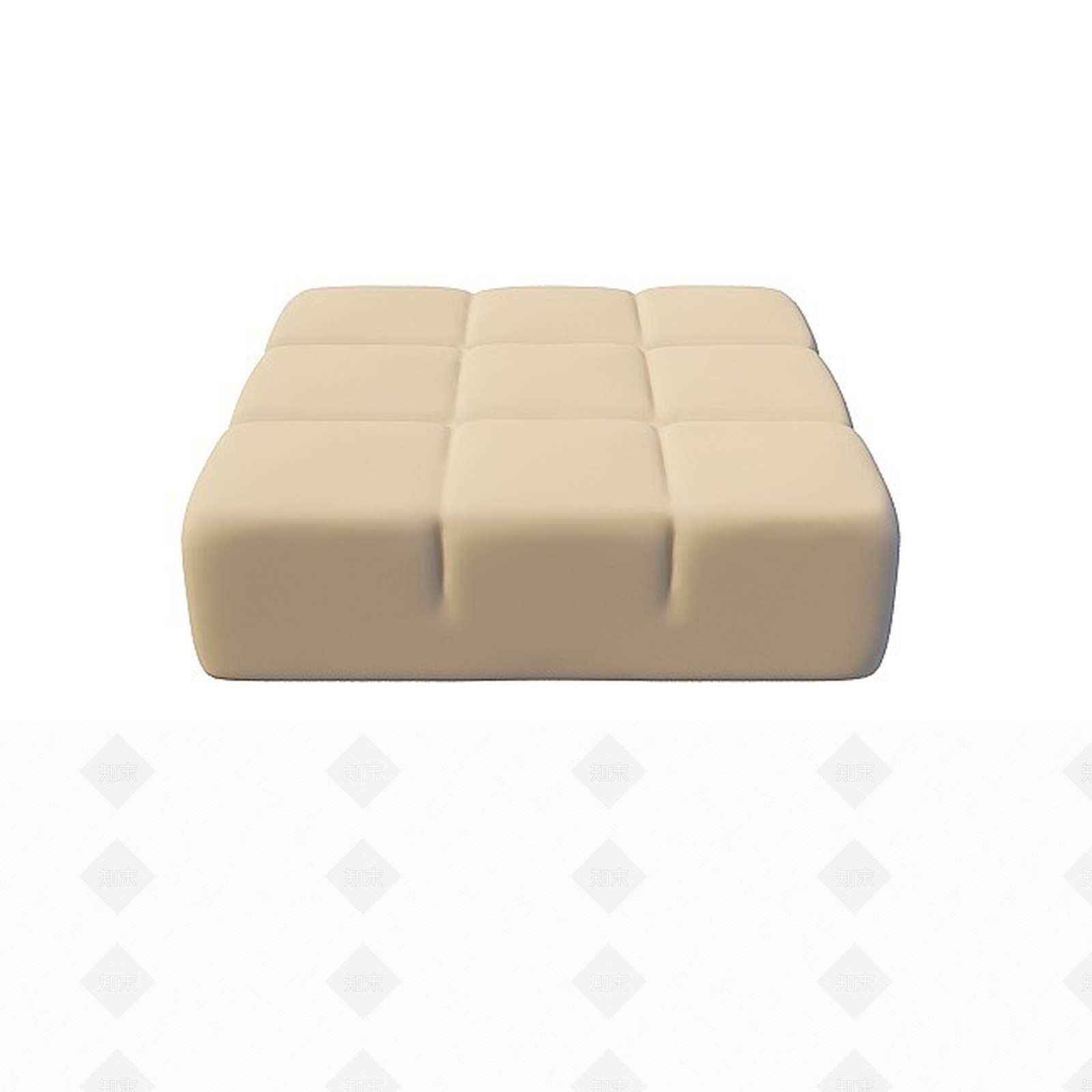 现代韩式沙发凳3D模型下载【ID:1199691989】