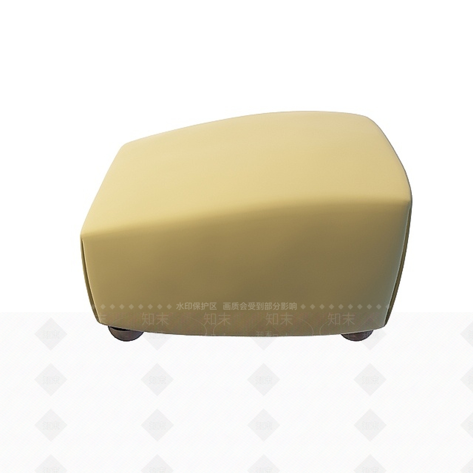 现代小型沙发凳3D模型下载【ID:1199694372】