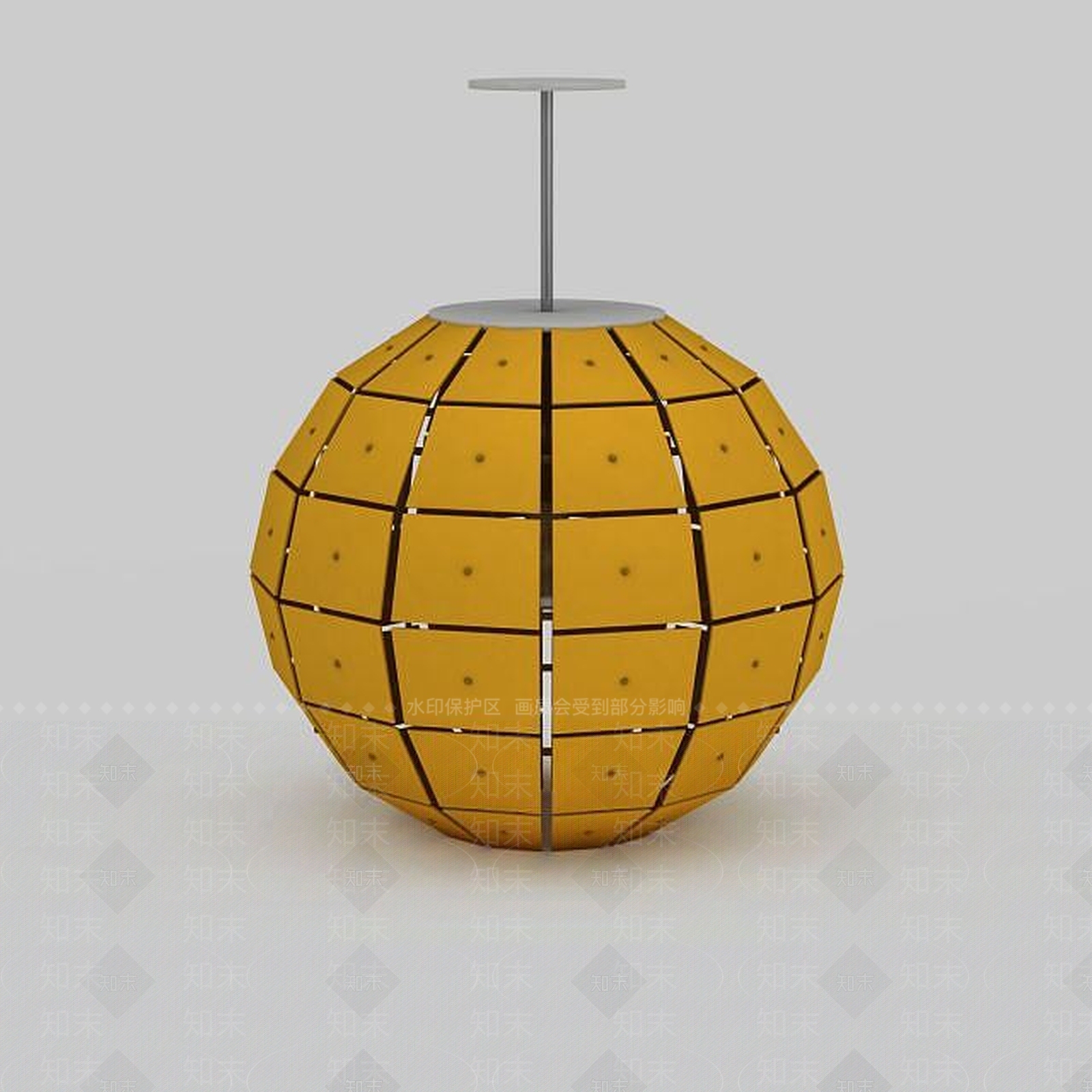 现代精美球形吊灯3D模型下载【ID:1199697406】