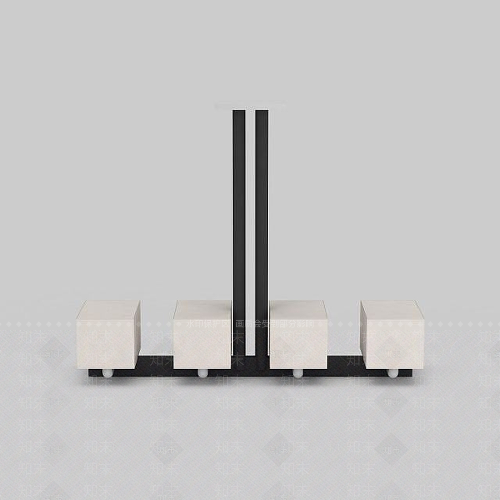 现代大型酒店大堂吊灯3D模型下载【ID:1199697614】