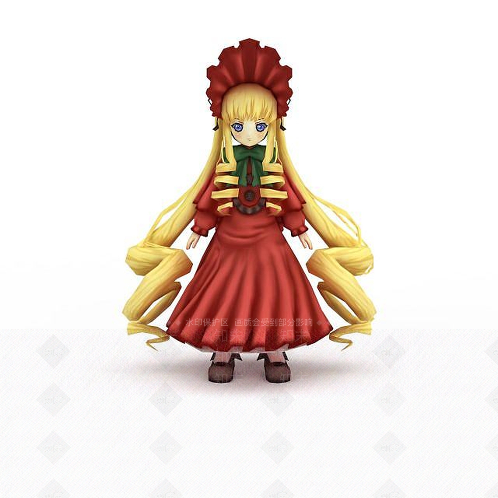 现代日系动漫长发美少女3D模型下载【ID:1199703335】