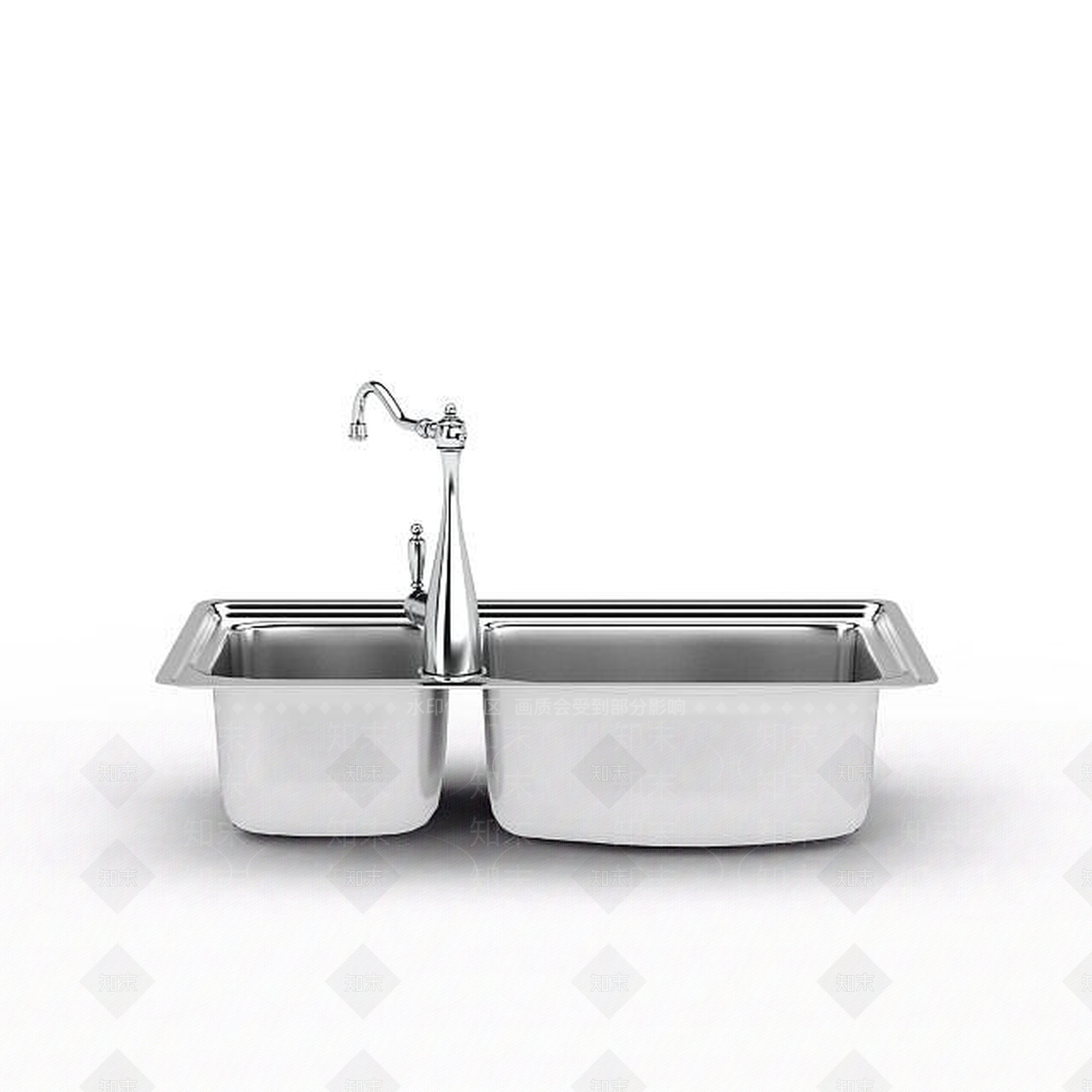 现代厨房水池3D模型下载【ID:1199704098】