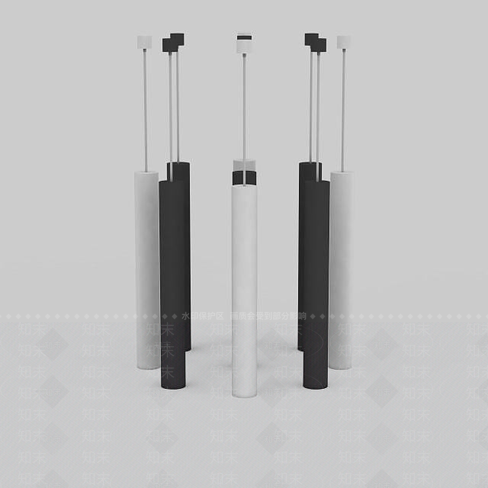 现代餐厅吊灯3D模型下载【ID:1199706514】