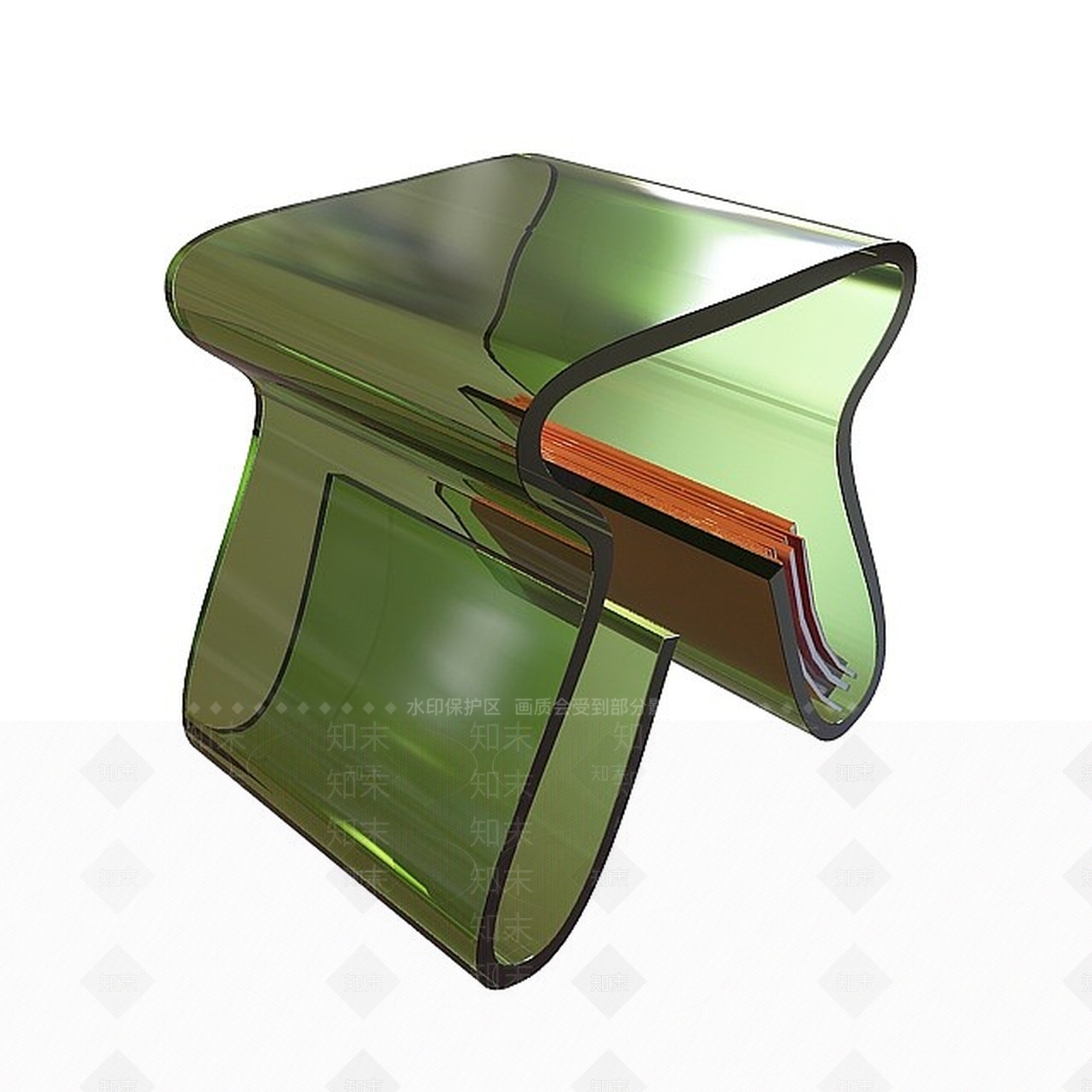现代玻璃凳3D模型下载【ID:1199706733】