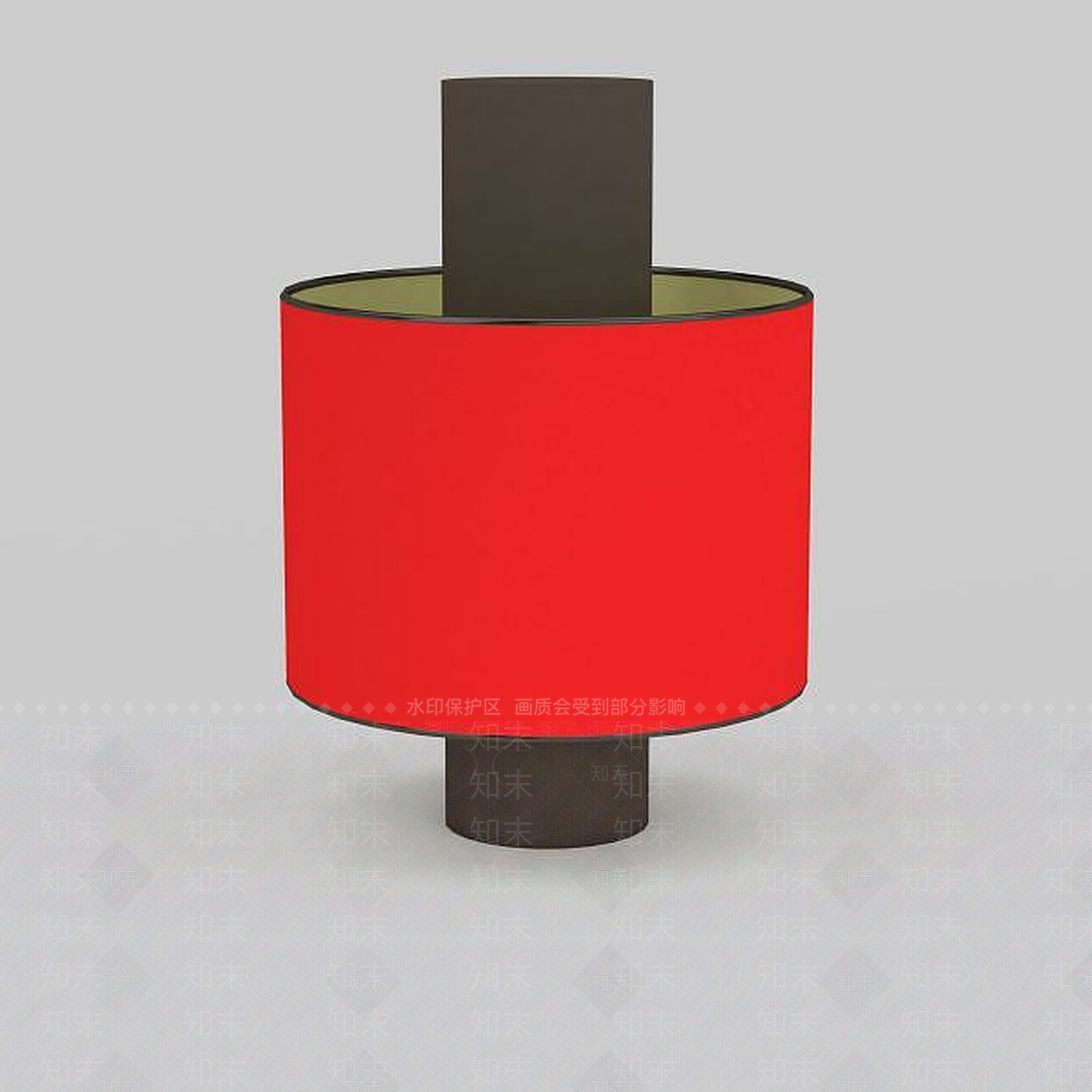 现代红色台灯3D模型下载【ID:1199710085】