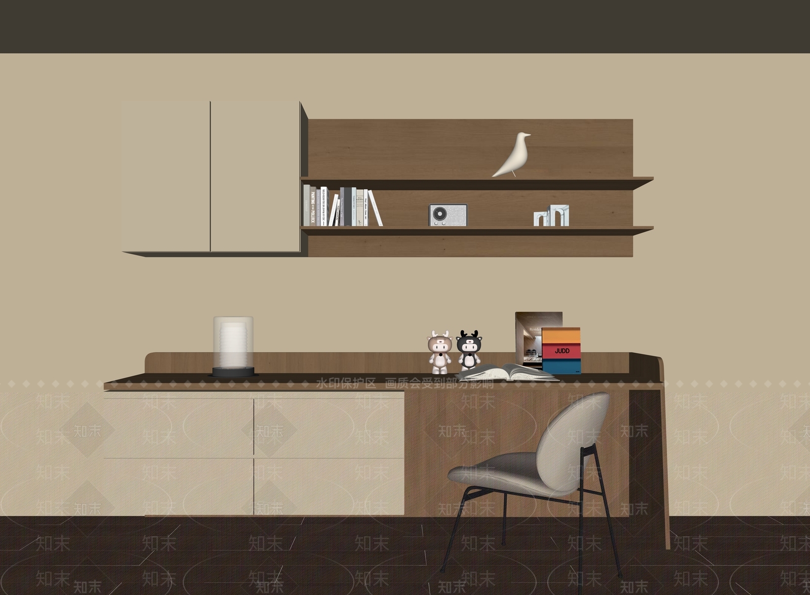 书桌SU模型下载【ID:1199713025】