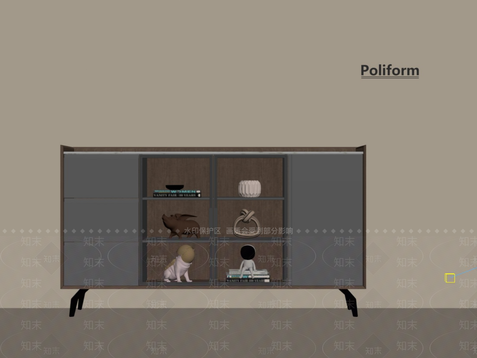 现代意式玄关柜SU模型下载【ID:1199715143】