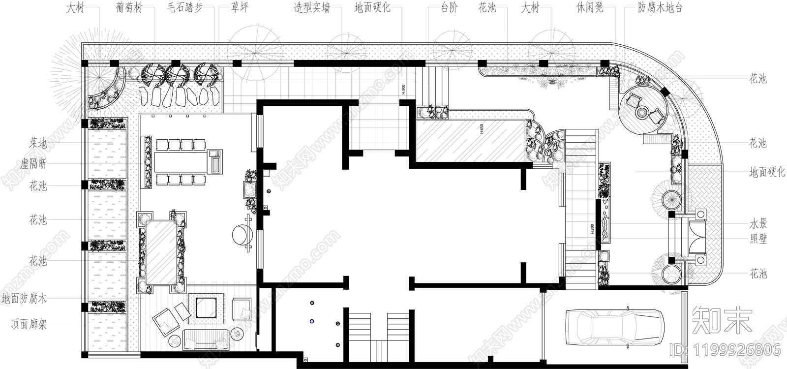 现代其他景观cad施工图下载【ID:1199926806】