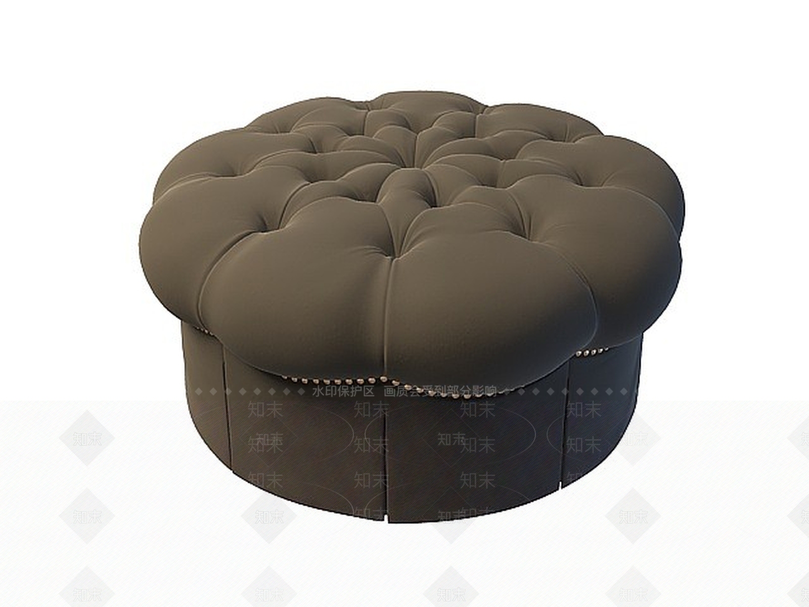 现代花型沙发凳3D模型下载【ID:1199715708】