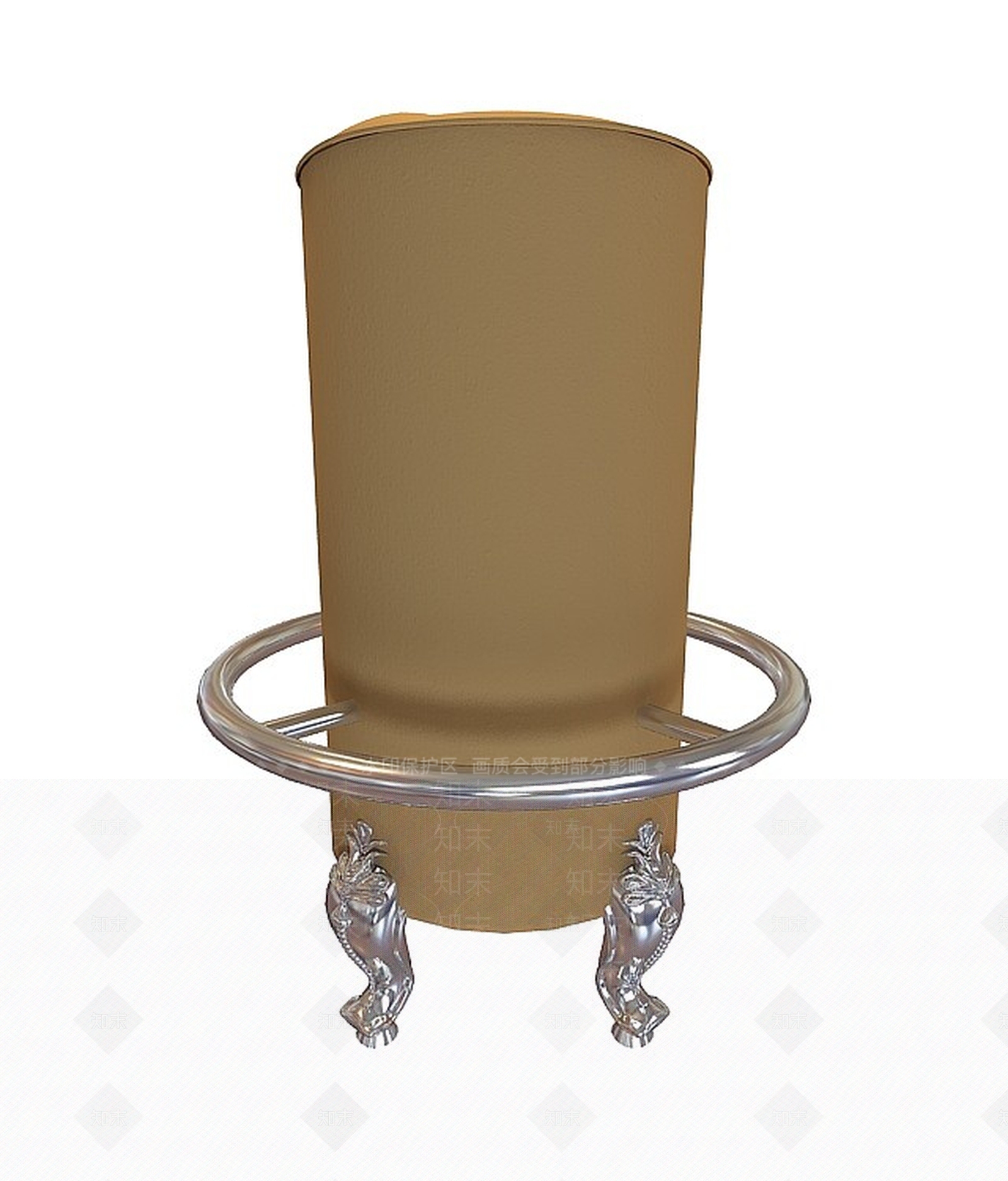 现代圆柱吧凳3D模型下载【ID:1199716215】